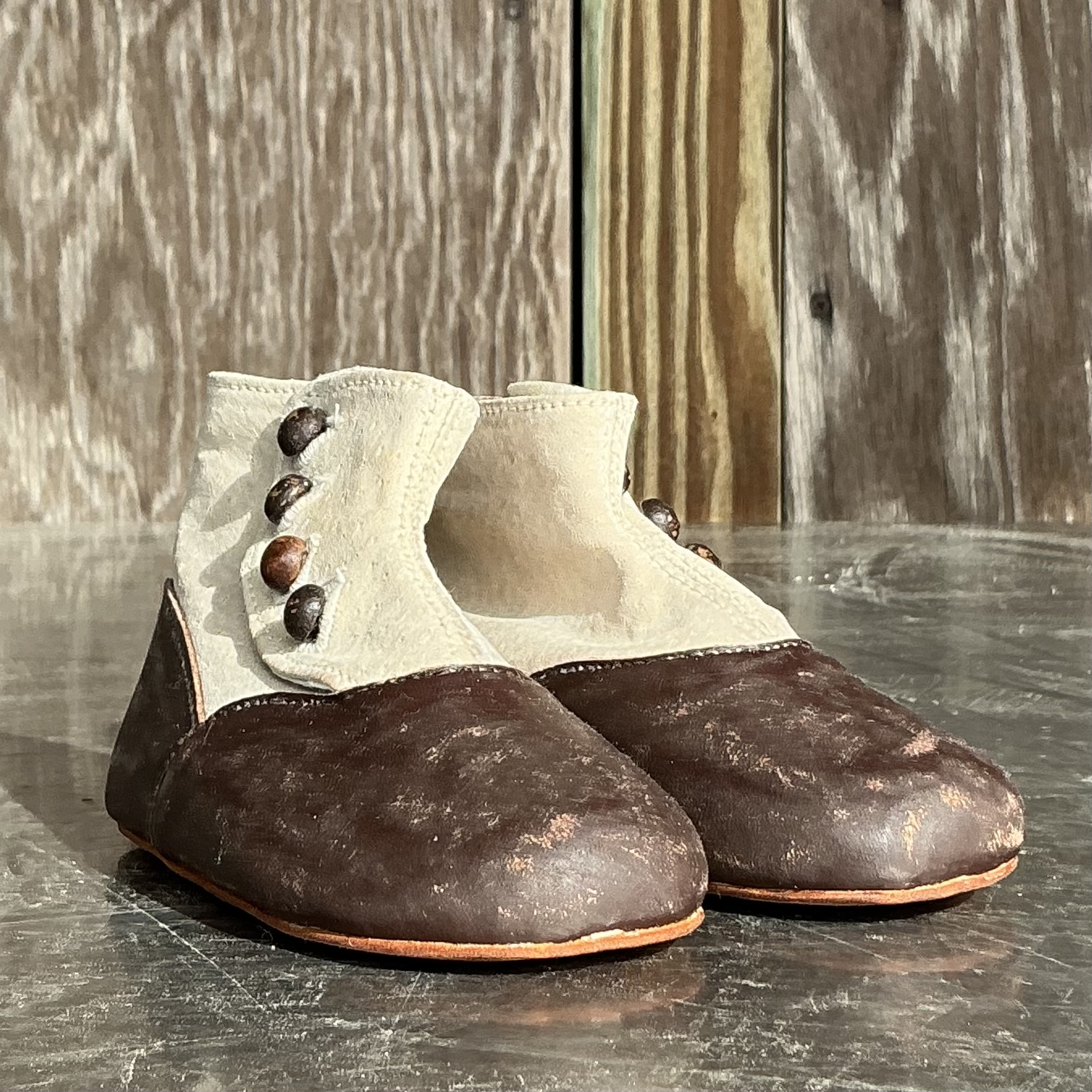 Vintage Boho Children's Spats - Detail view