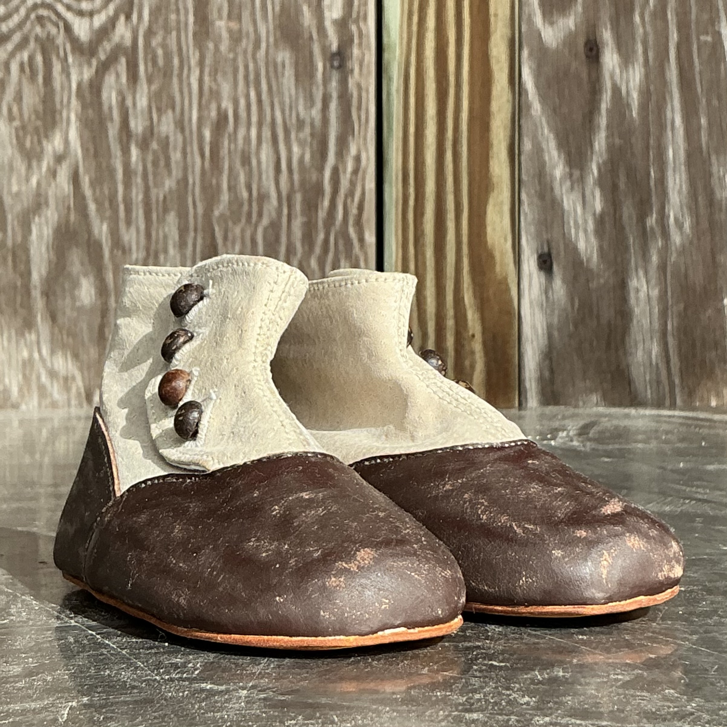 Vintage Boho Children's Spats - Back view