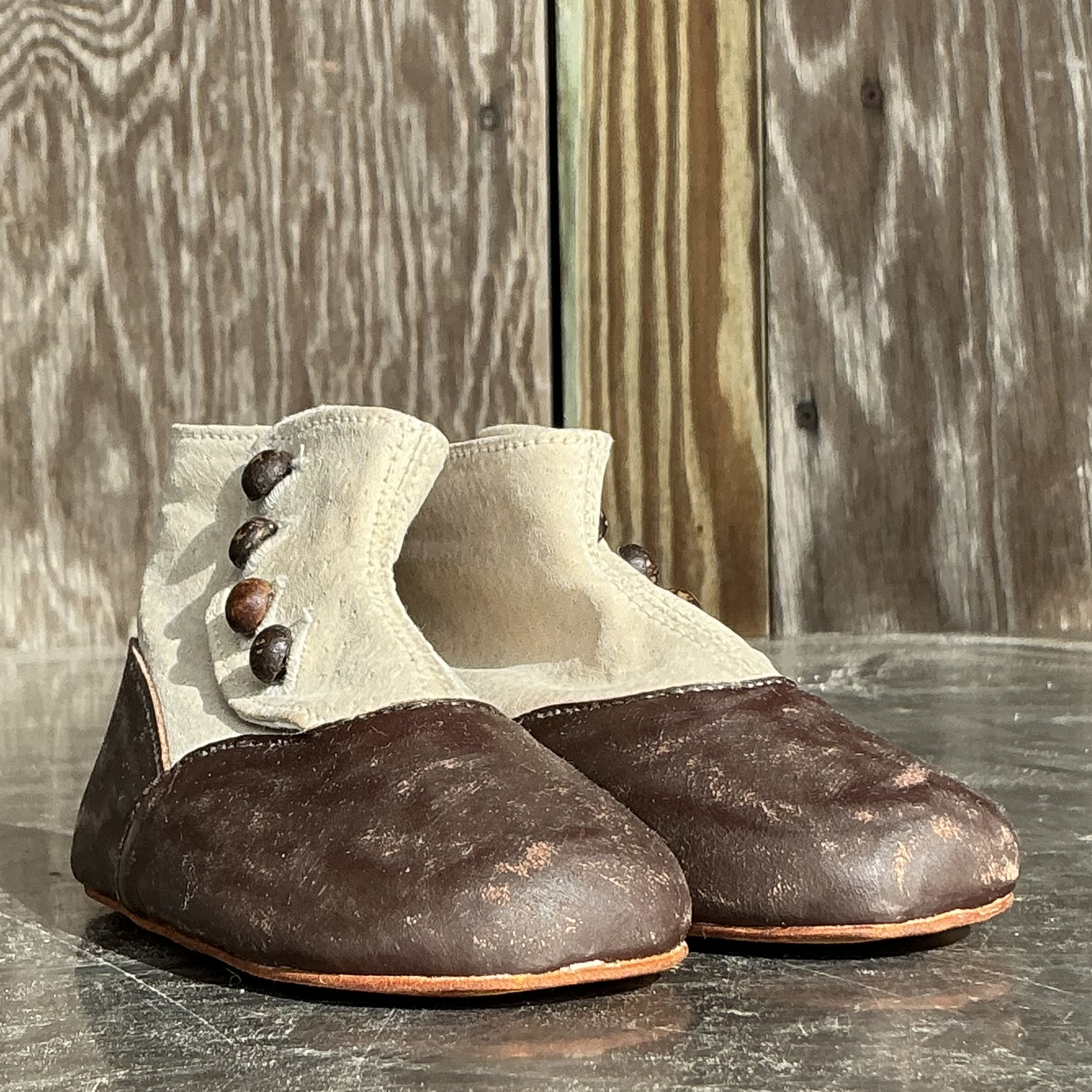 Vintage Boho Children's Spats - Top view