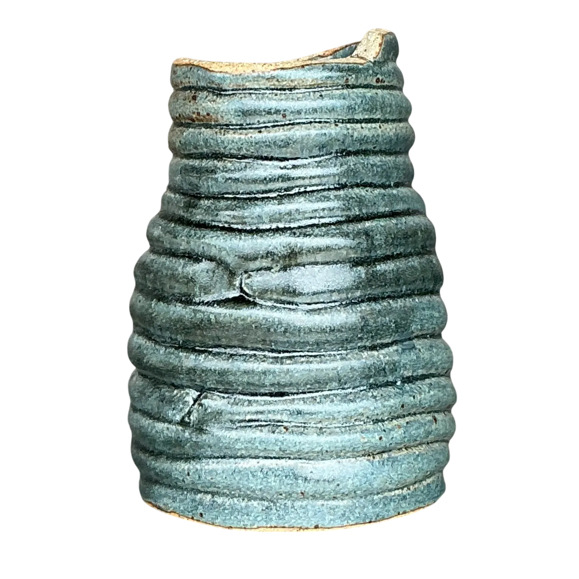 Vintage Boho Original Coil Pottery Vase