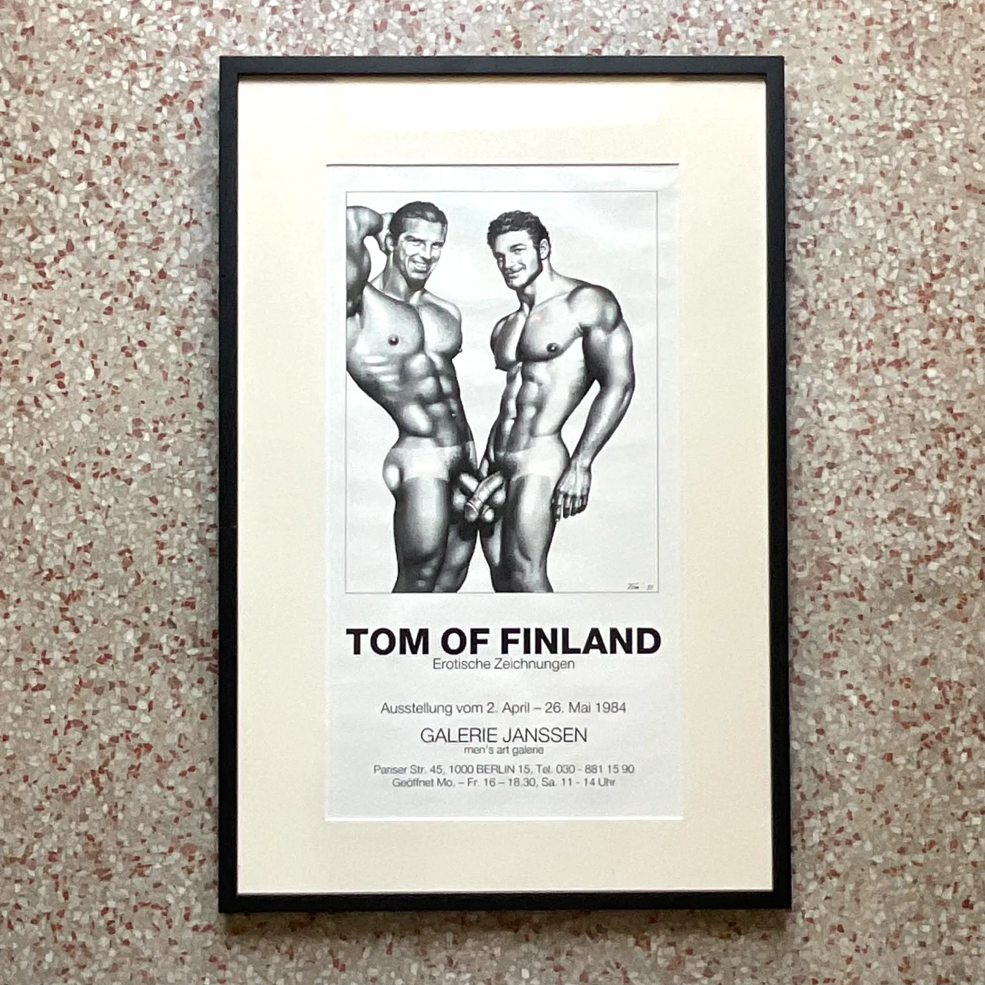 Vintage Tom of Finland Gallery Poster - Top view