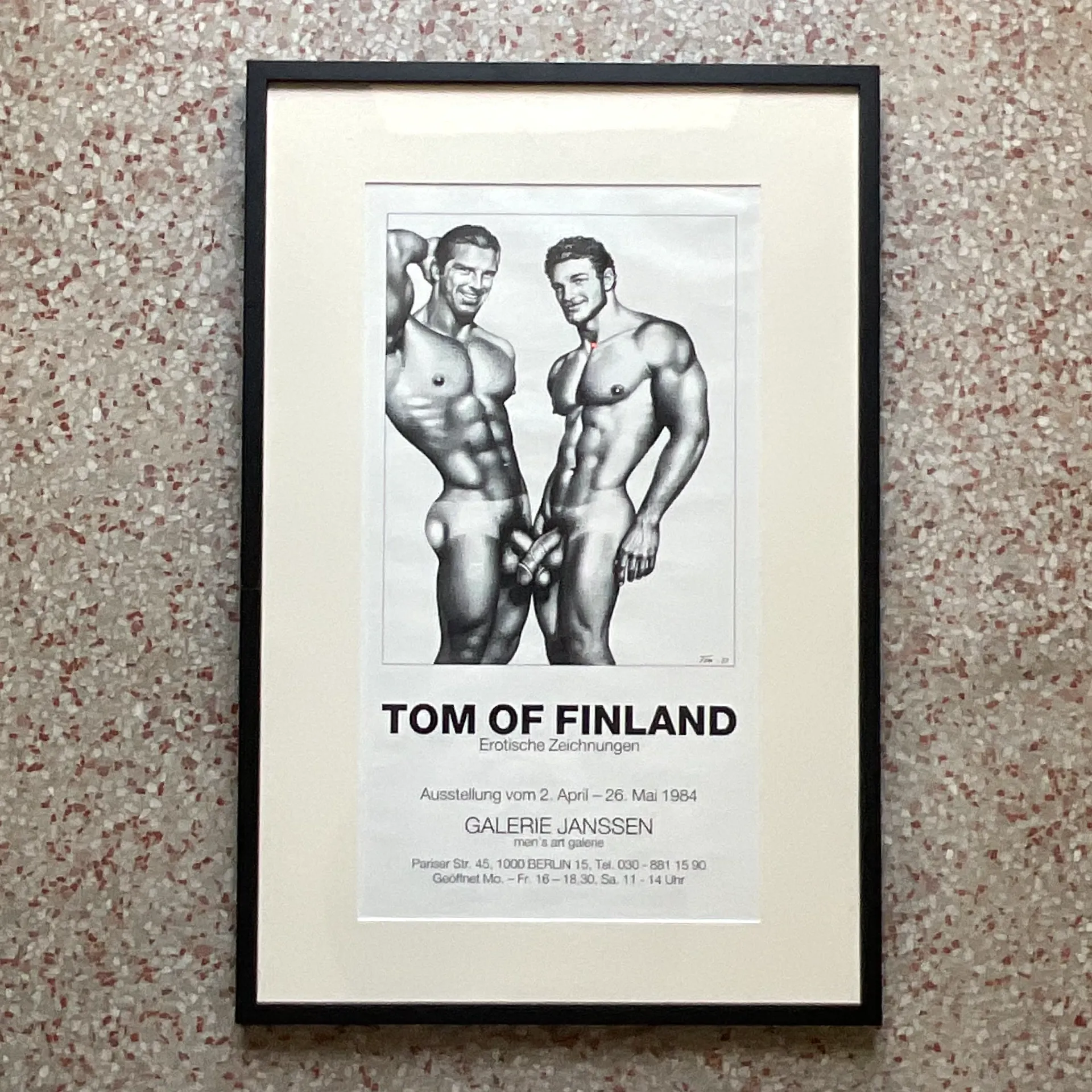Vintage Tom of Finland Gallery Poster  - Side view