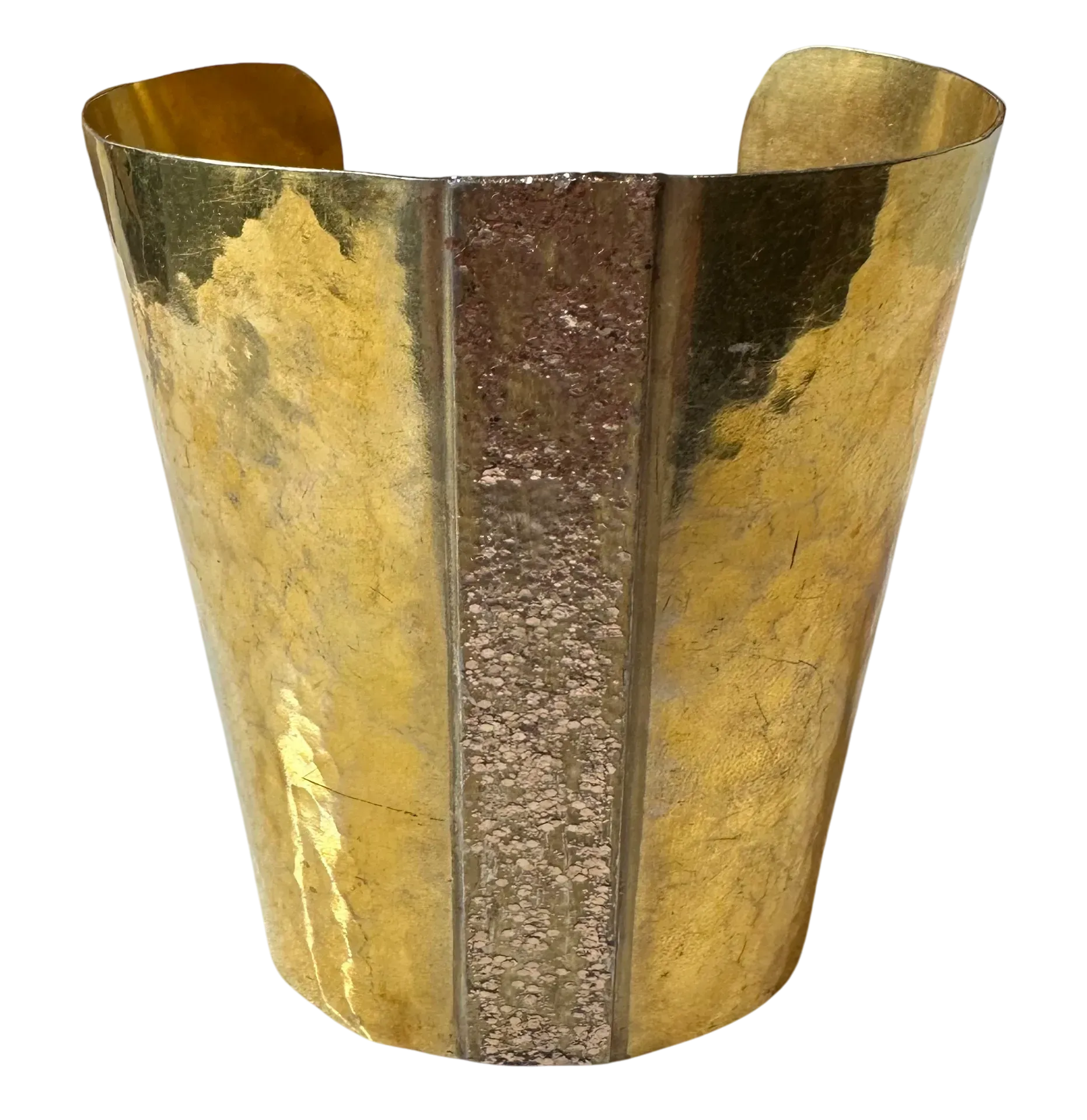 Vintage Mary McFadden Tall Gold Cuff