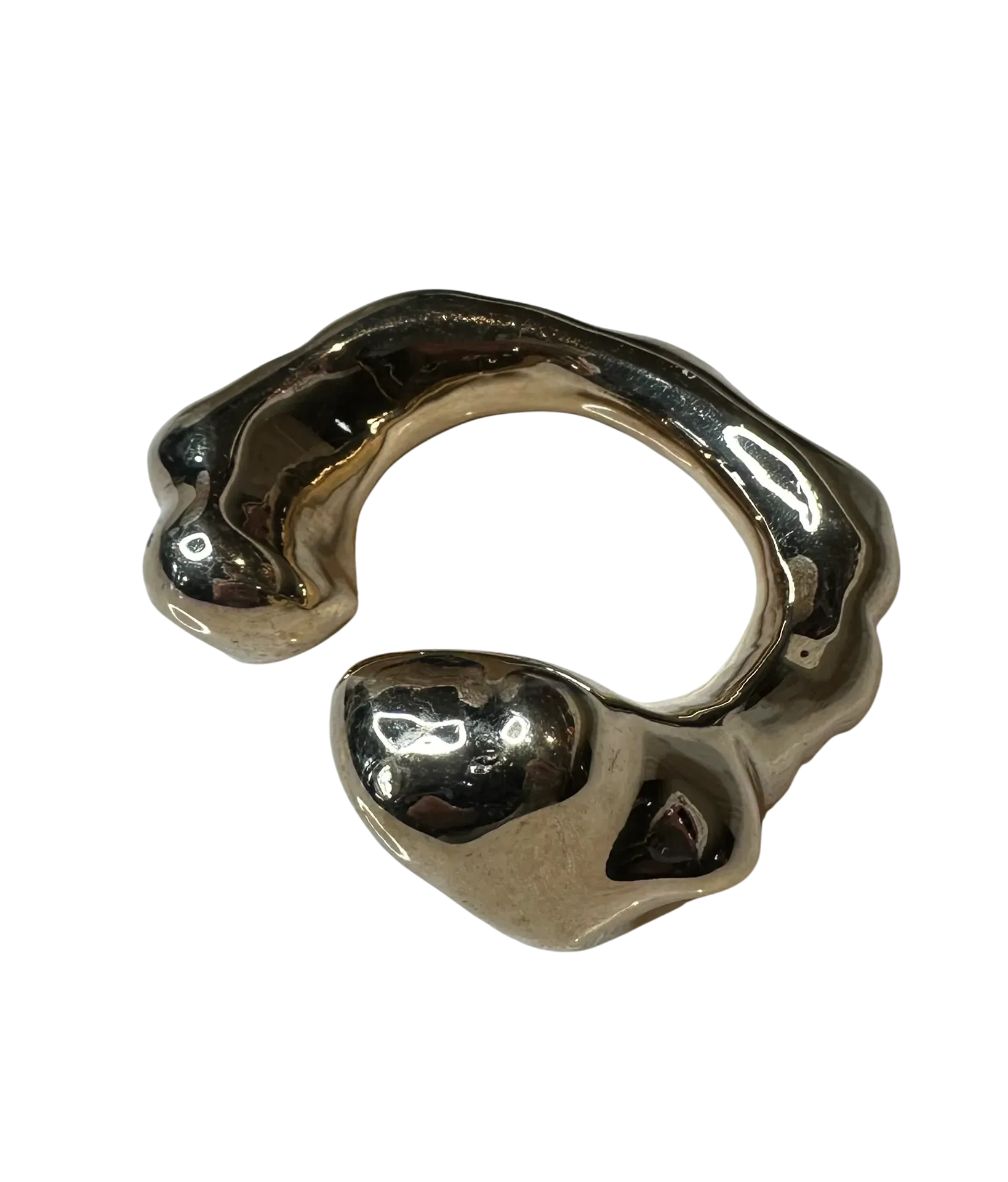 Vintage Boho Margiela Gold Abstract Bangle