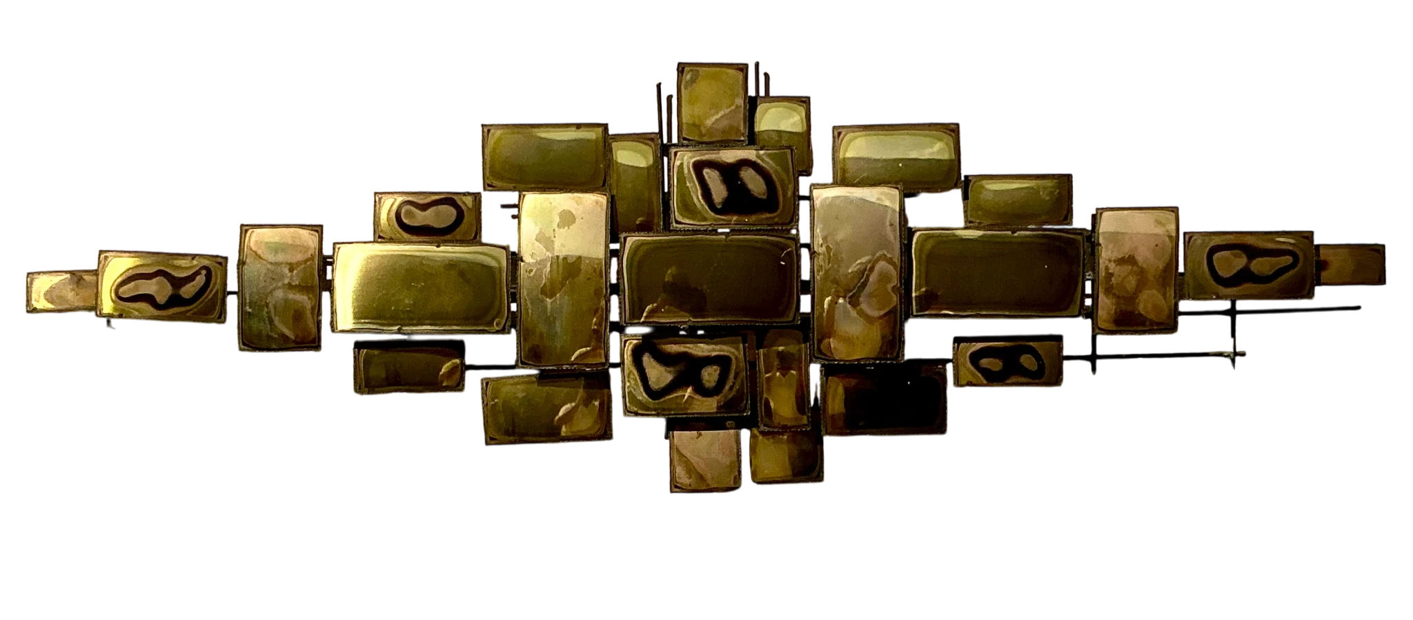 Vintage Boho Torch Cut Wall Sculpture
