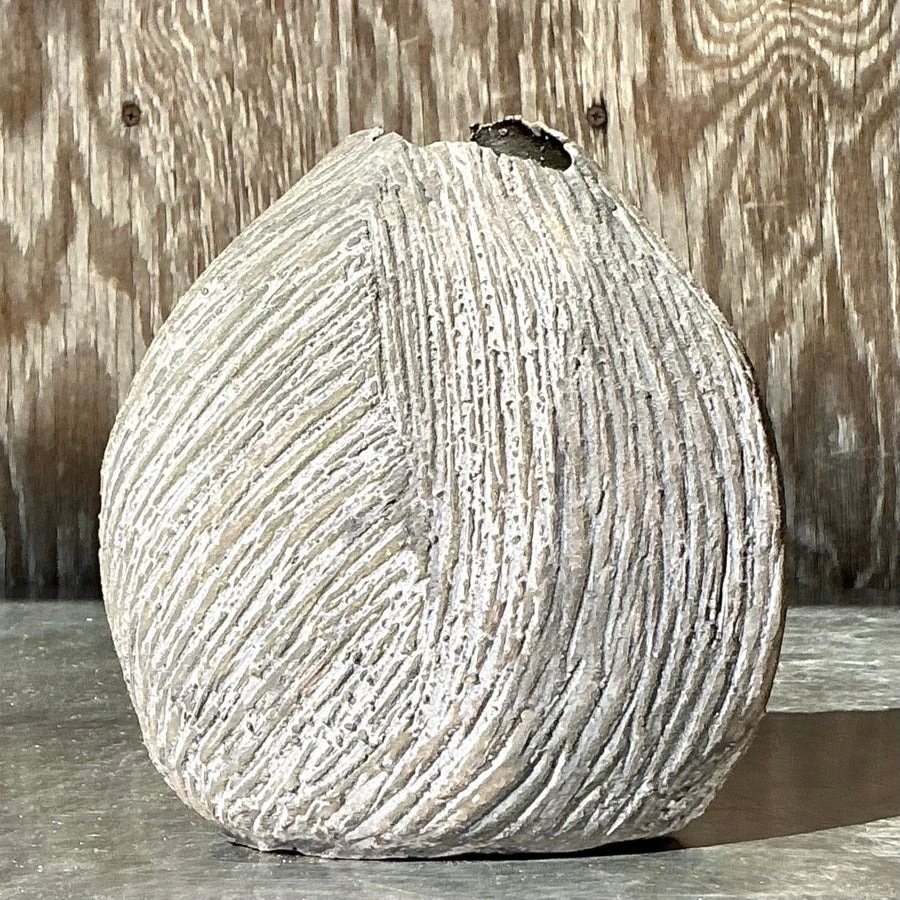 Vintage Boho Original Studio Pottery Vase - Detail view