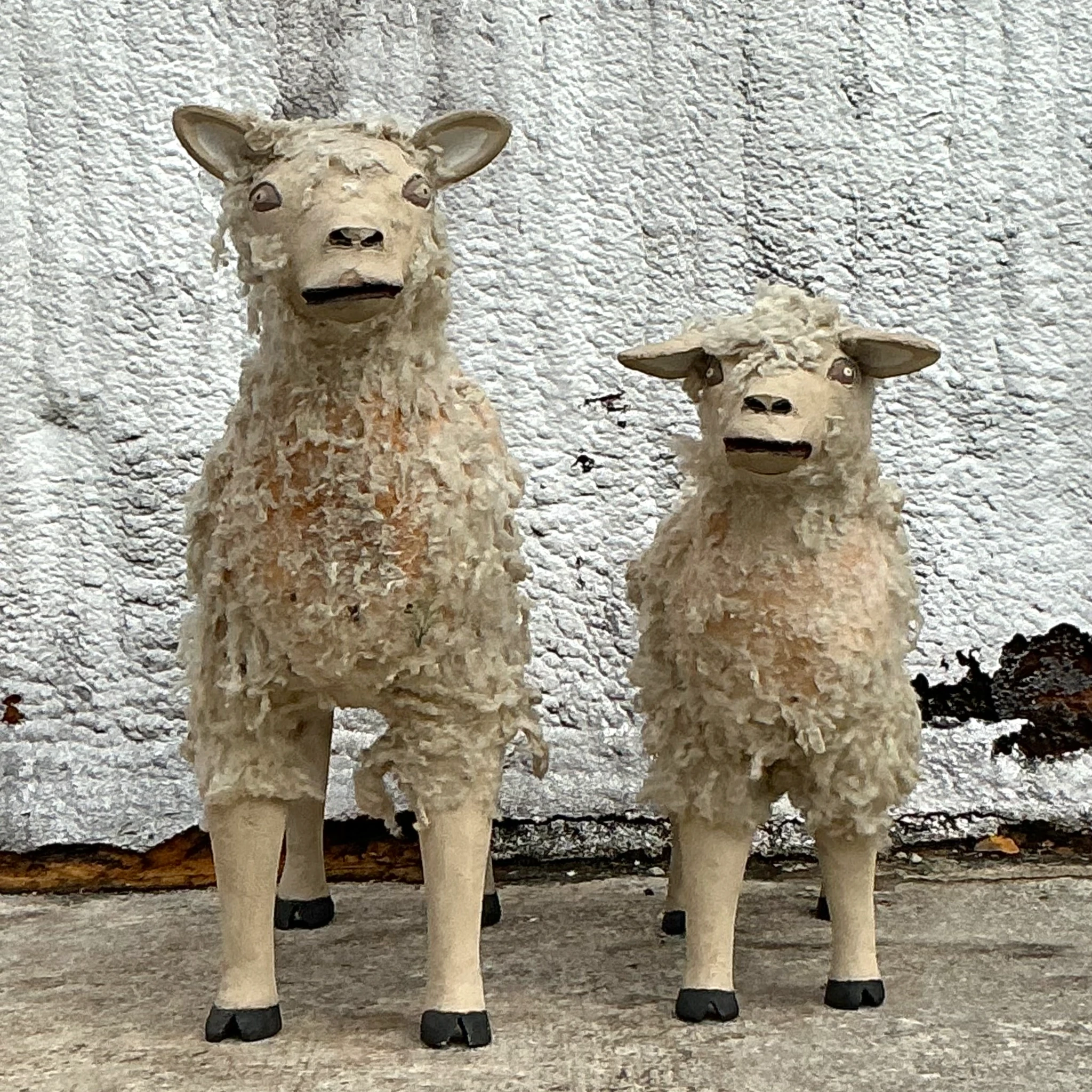 Vintage Boho Leroy Archuleta Sheep- Set Of 2 - Detail view