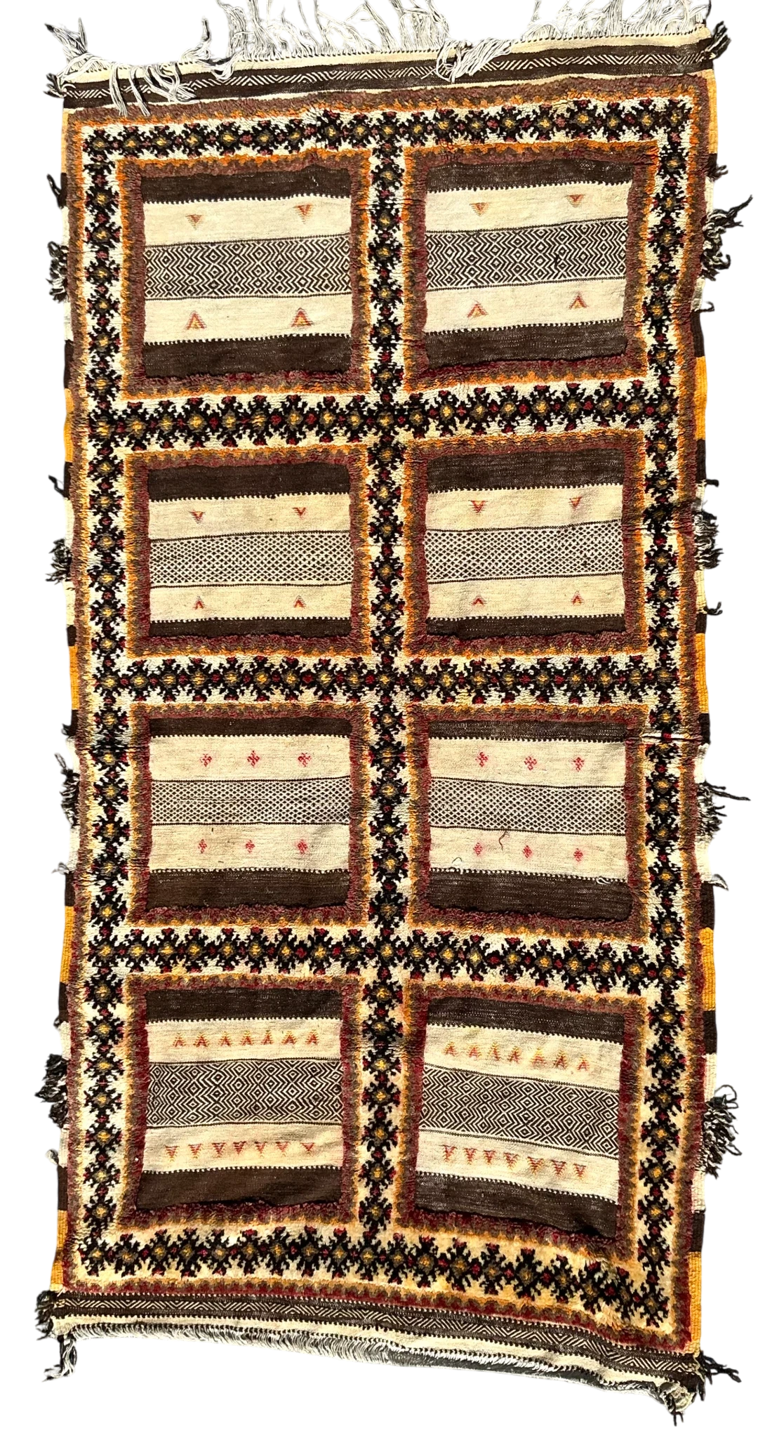 Vintage Boho Turkish Woven Rug