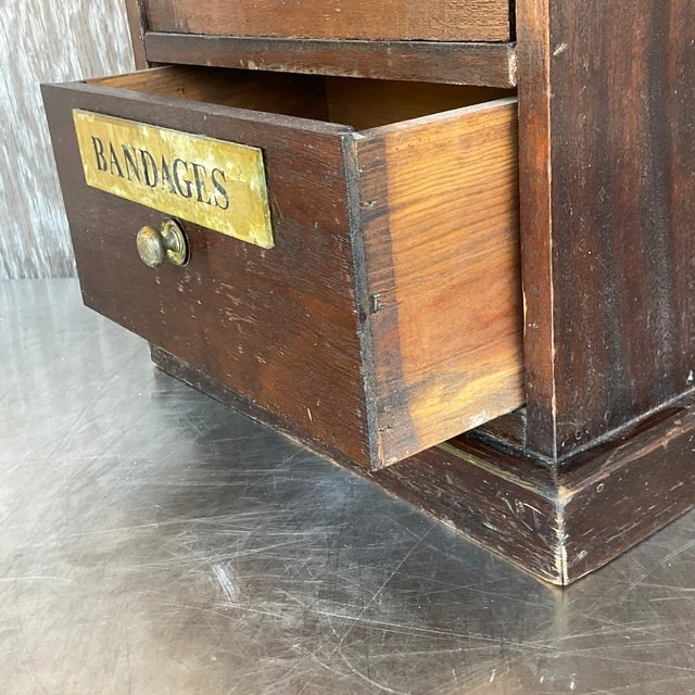 Antique French 19th Century Apothecary Cabinet - Detail view
