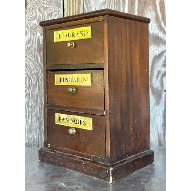 Antique French 19th Century Apothecary Cabinet - Top view