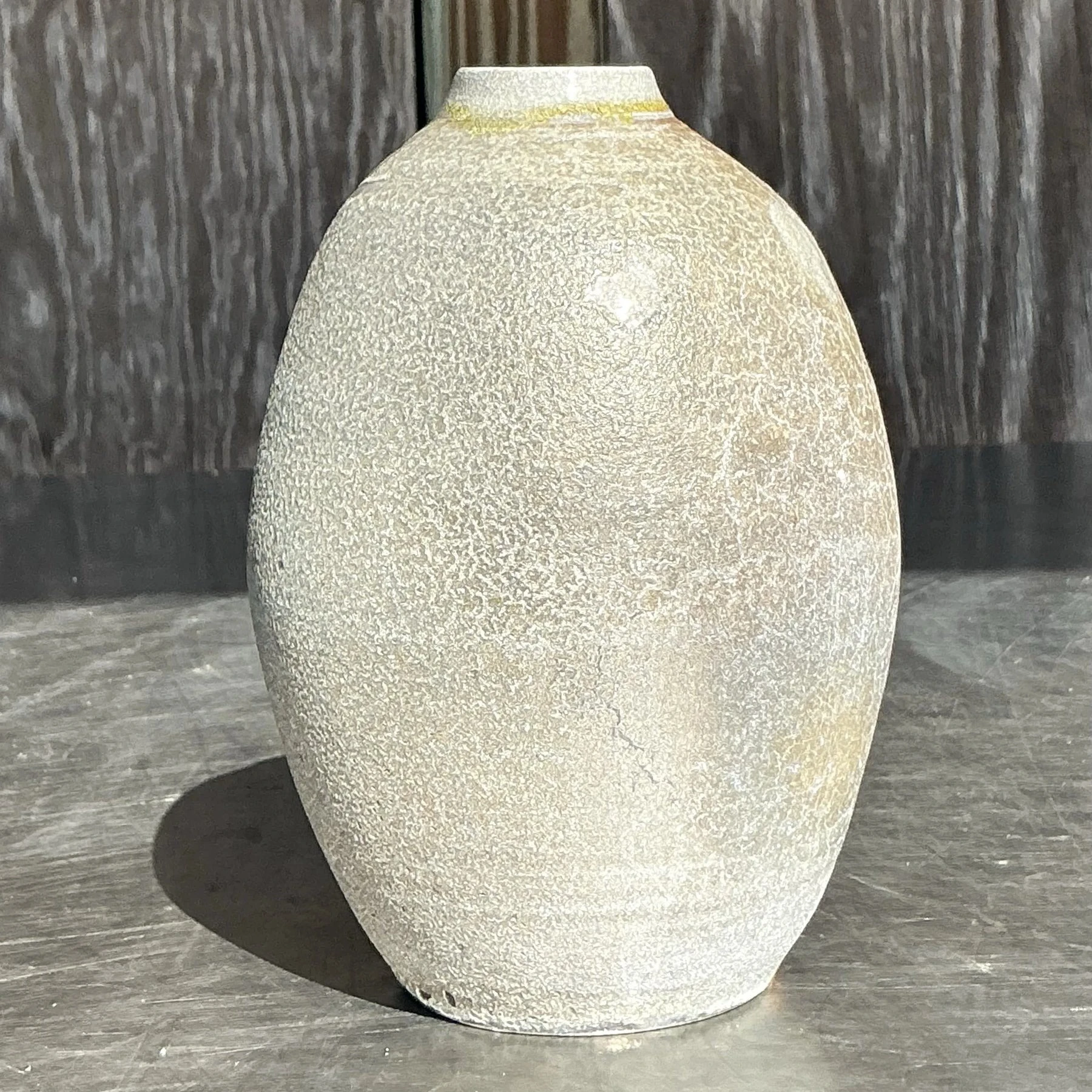 Vintage Boho Studio Pottery Vase - Side view