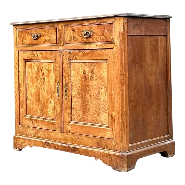 Vintage Boho 19th Century Burl Sideboard