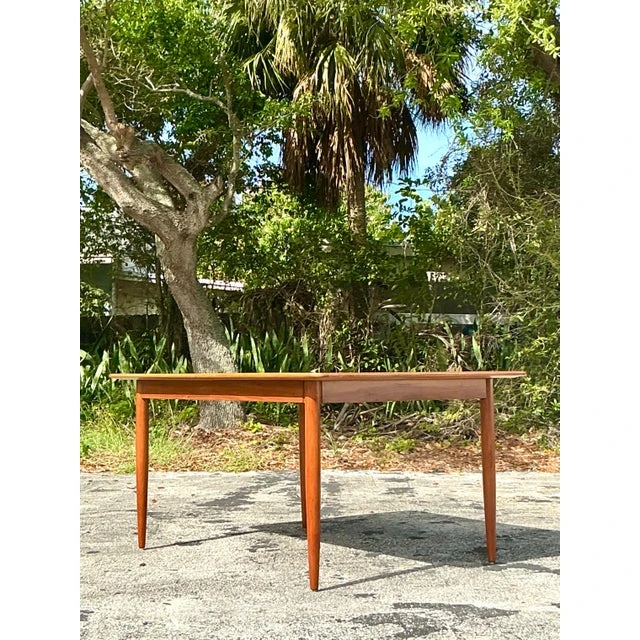 Vintage Mid-Century Modern Extendable Dining Table - Back view
