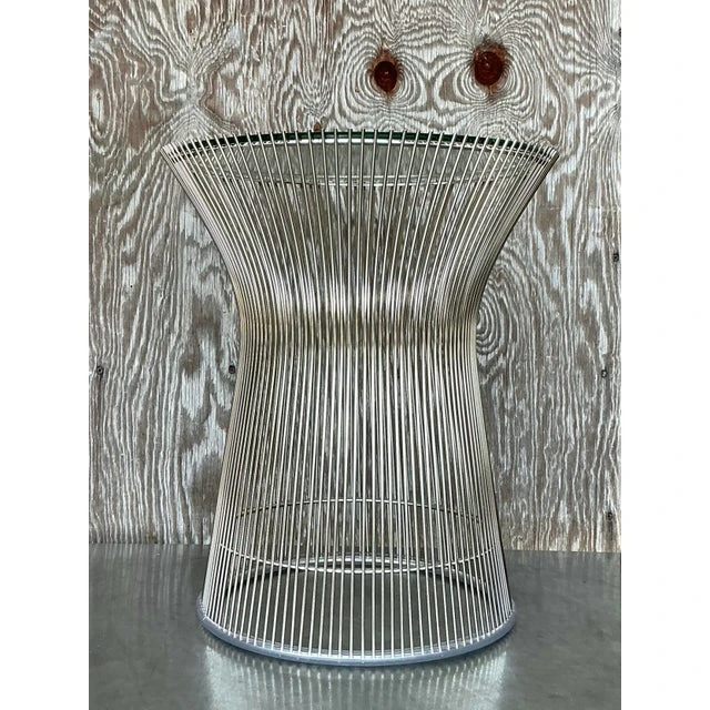 Vintage Chrome Side Table After Platner - Back view