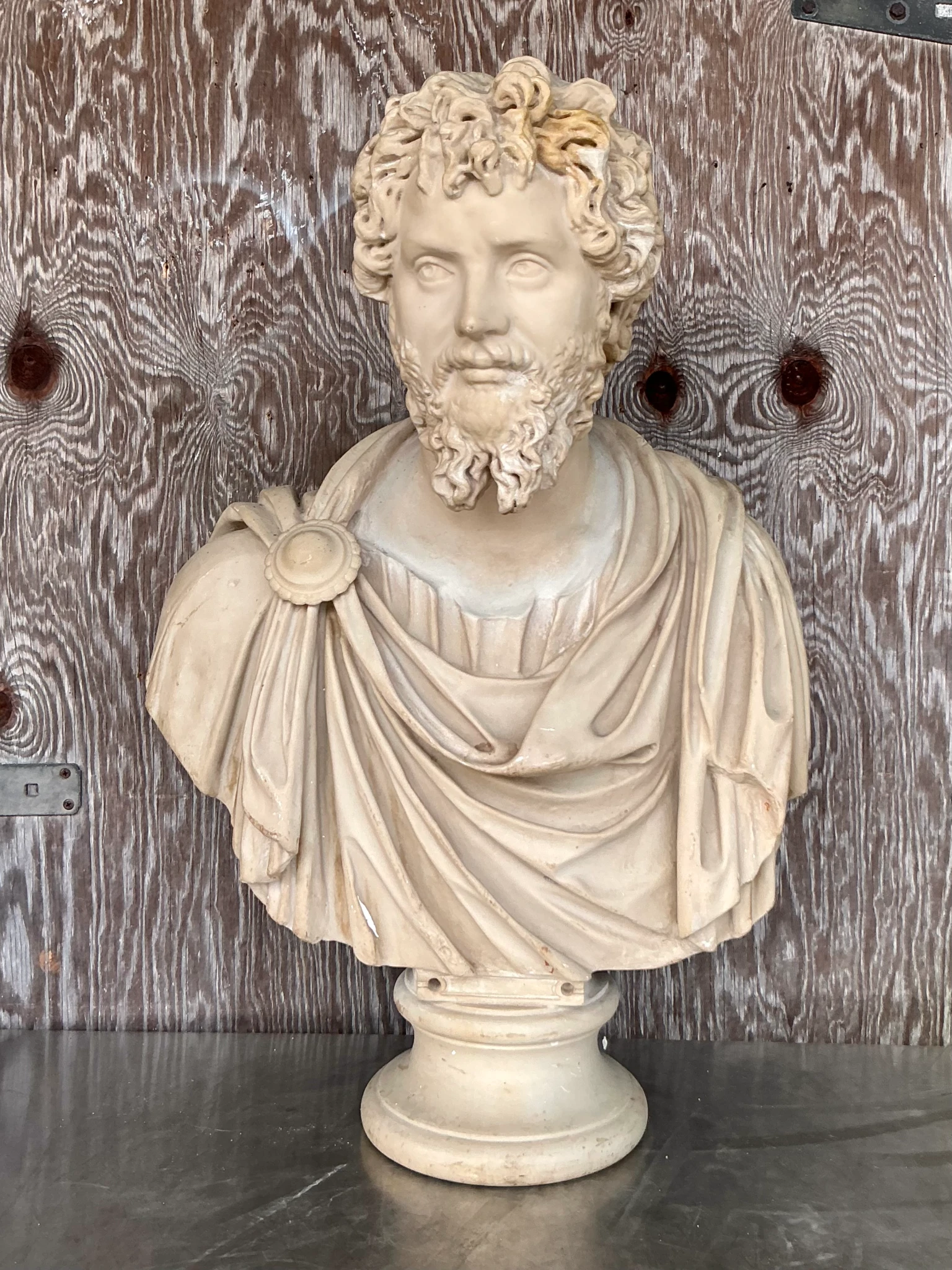 Vintage Grand Tour Resin Bust Of Man - Detail view