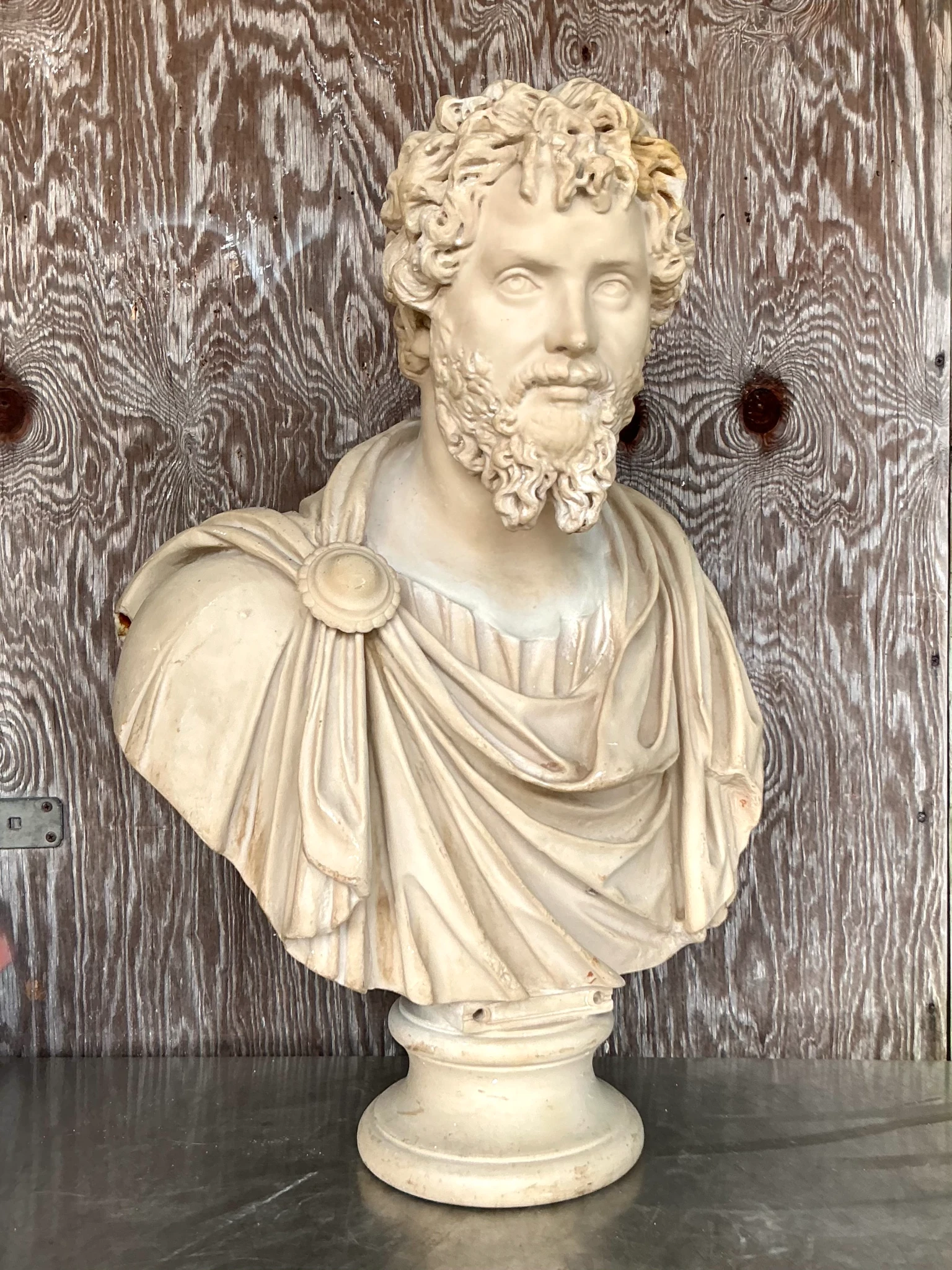 Vintage Grand Tour Resin Bust Of Man - Back view