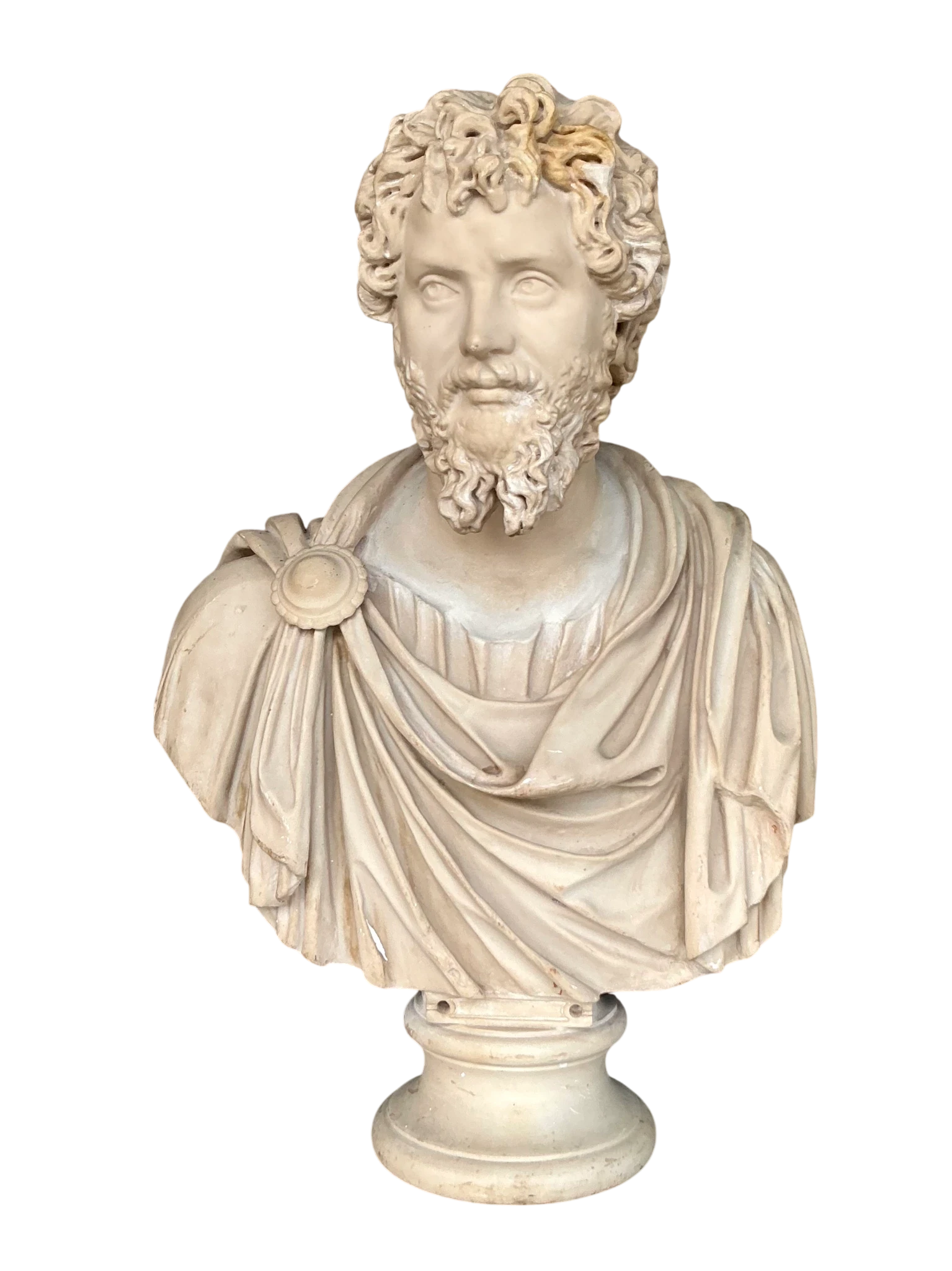 Vintage Grand Tour Resin Bust Of Man