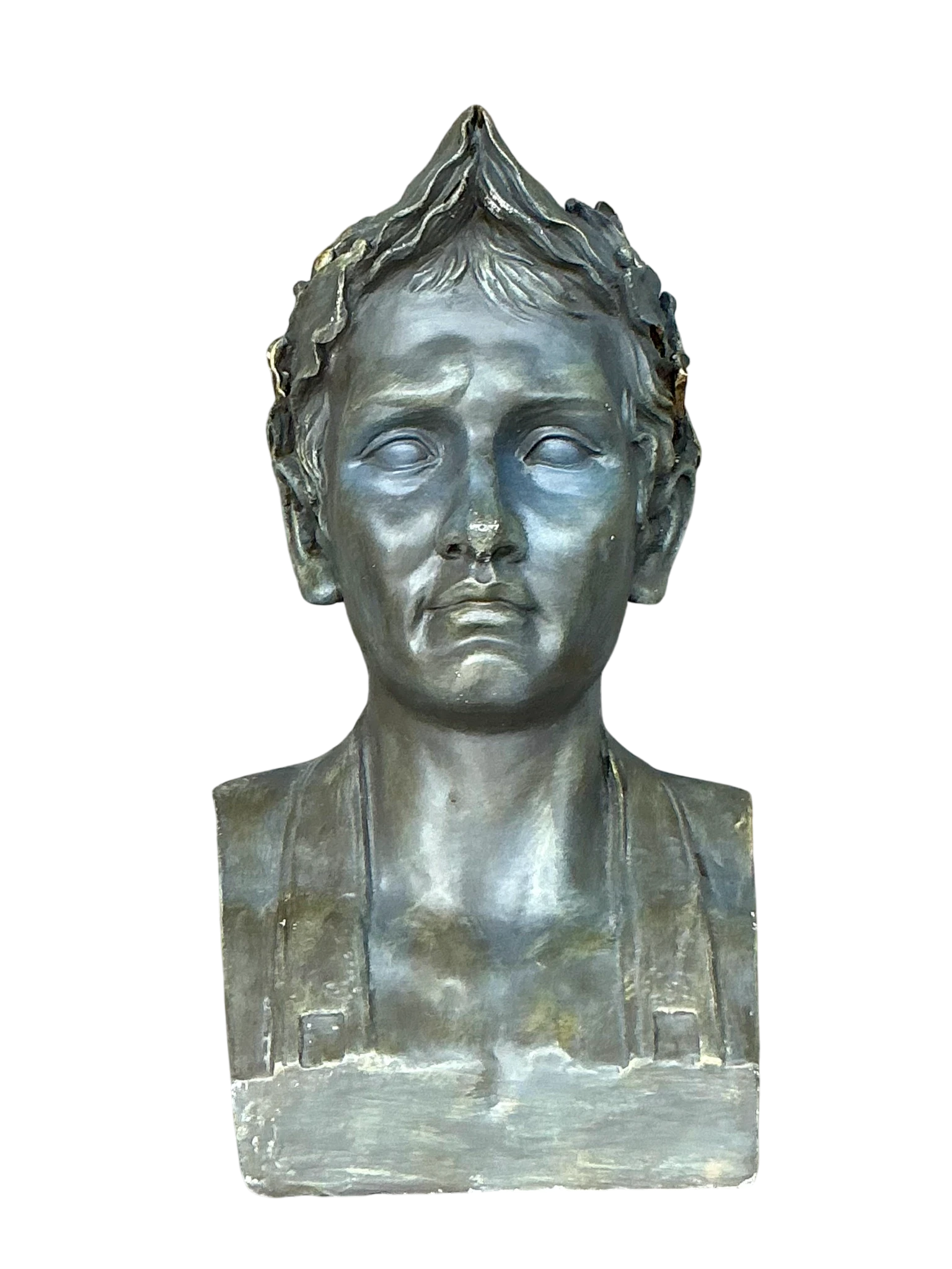 Vintage Boho Plaster Bust Of Napoleon