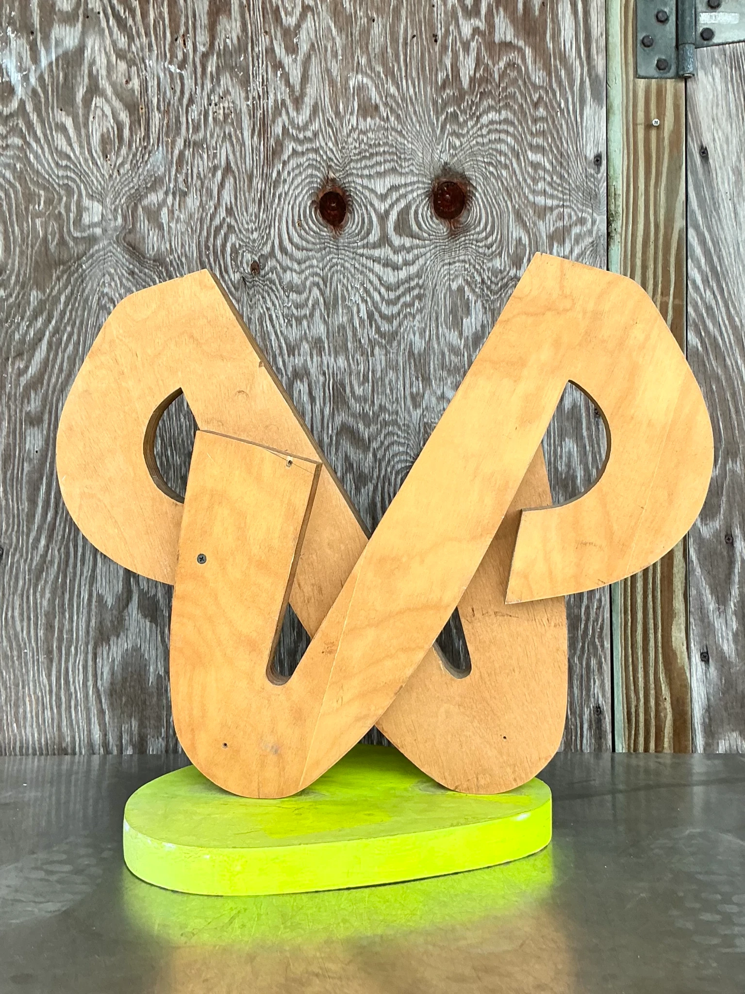 Vintage Boho Original Abstract Sculpture - Detail view