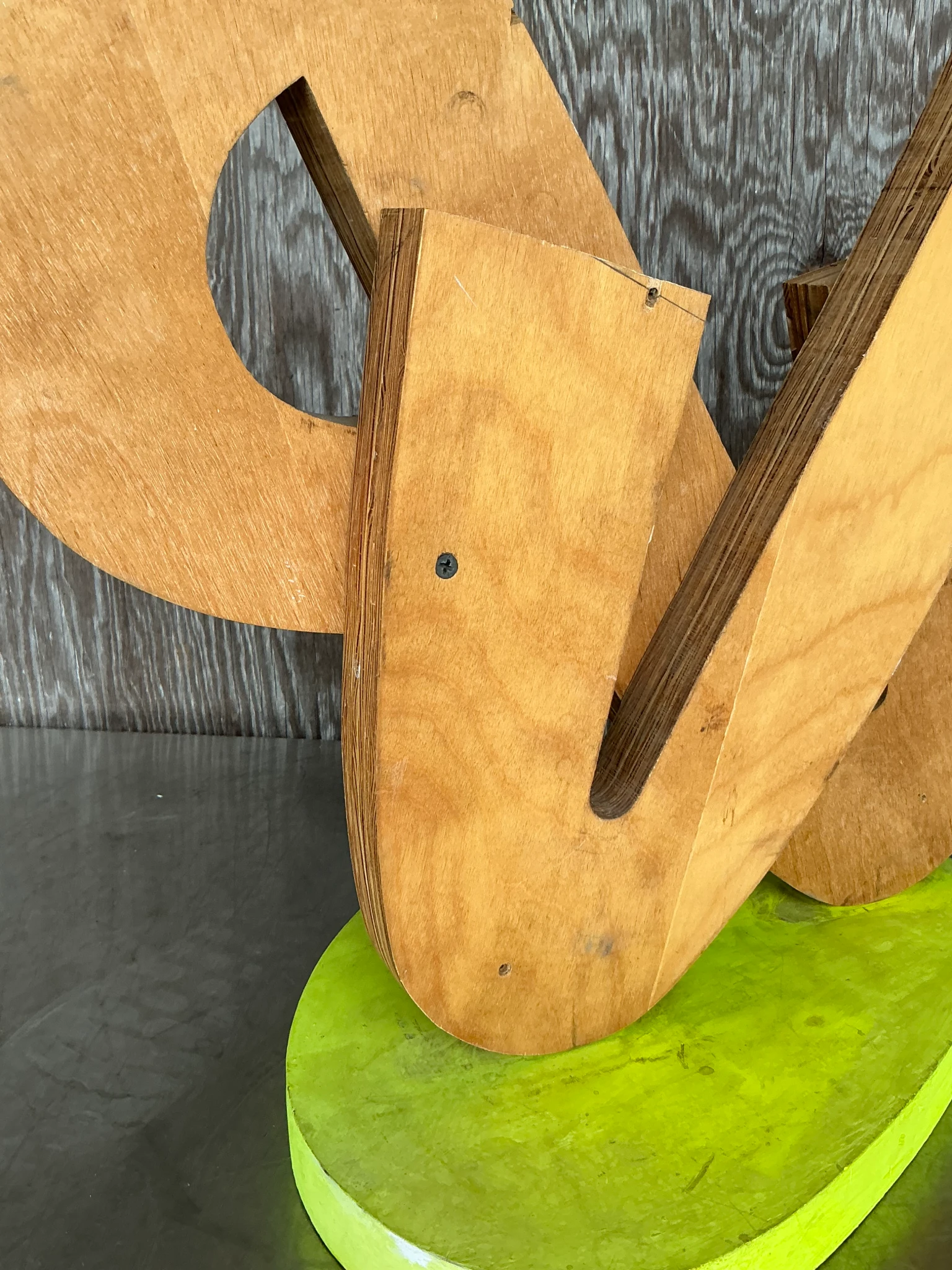 Vintage Boho Original Abstract Sculpture - Top view