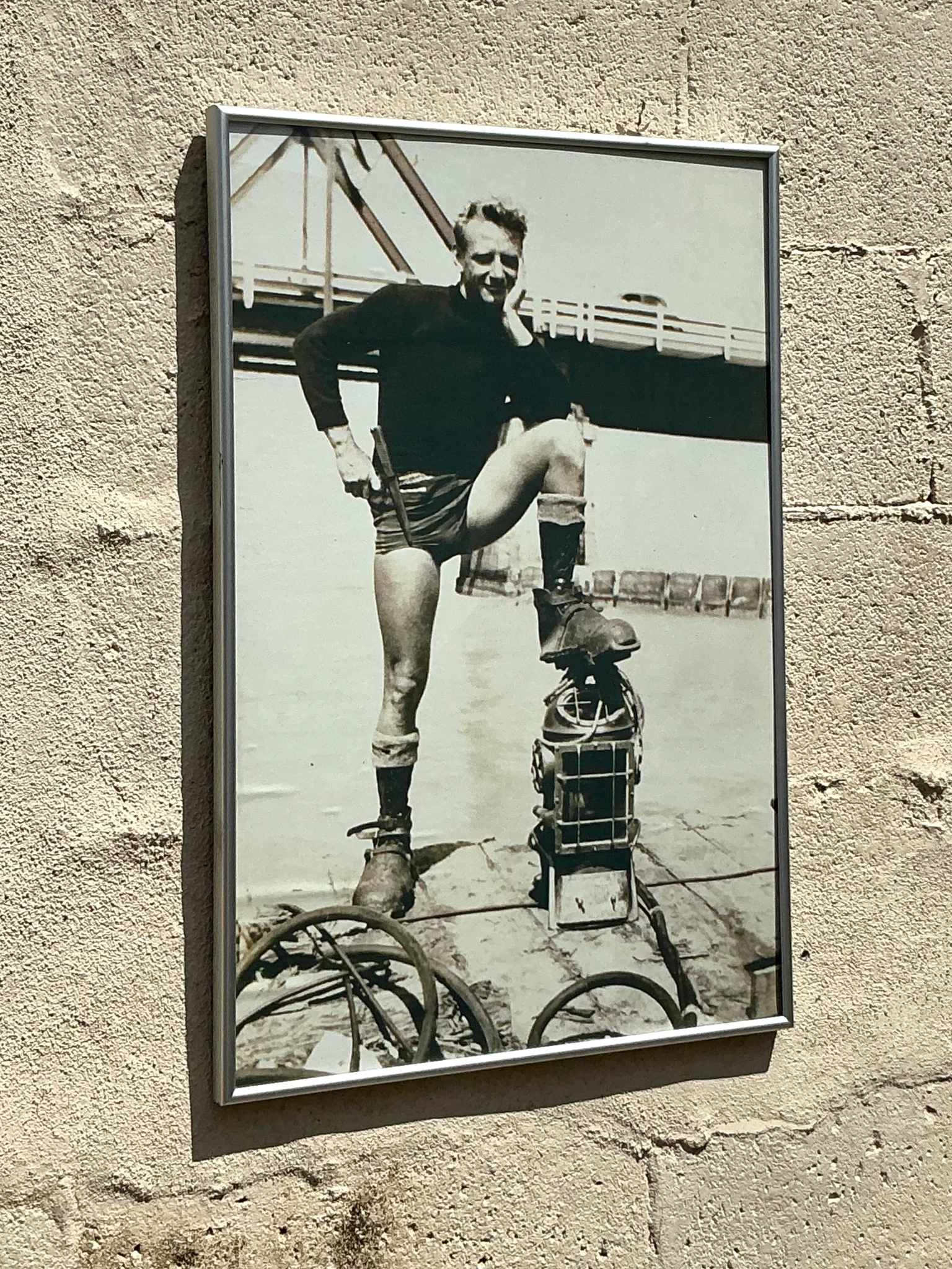 Vintage Boho Original Photograph Of Sailor - Side view