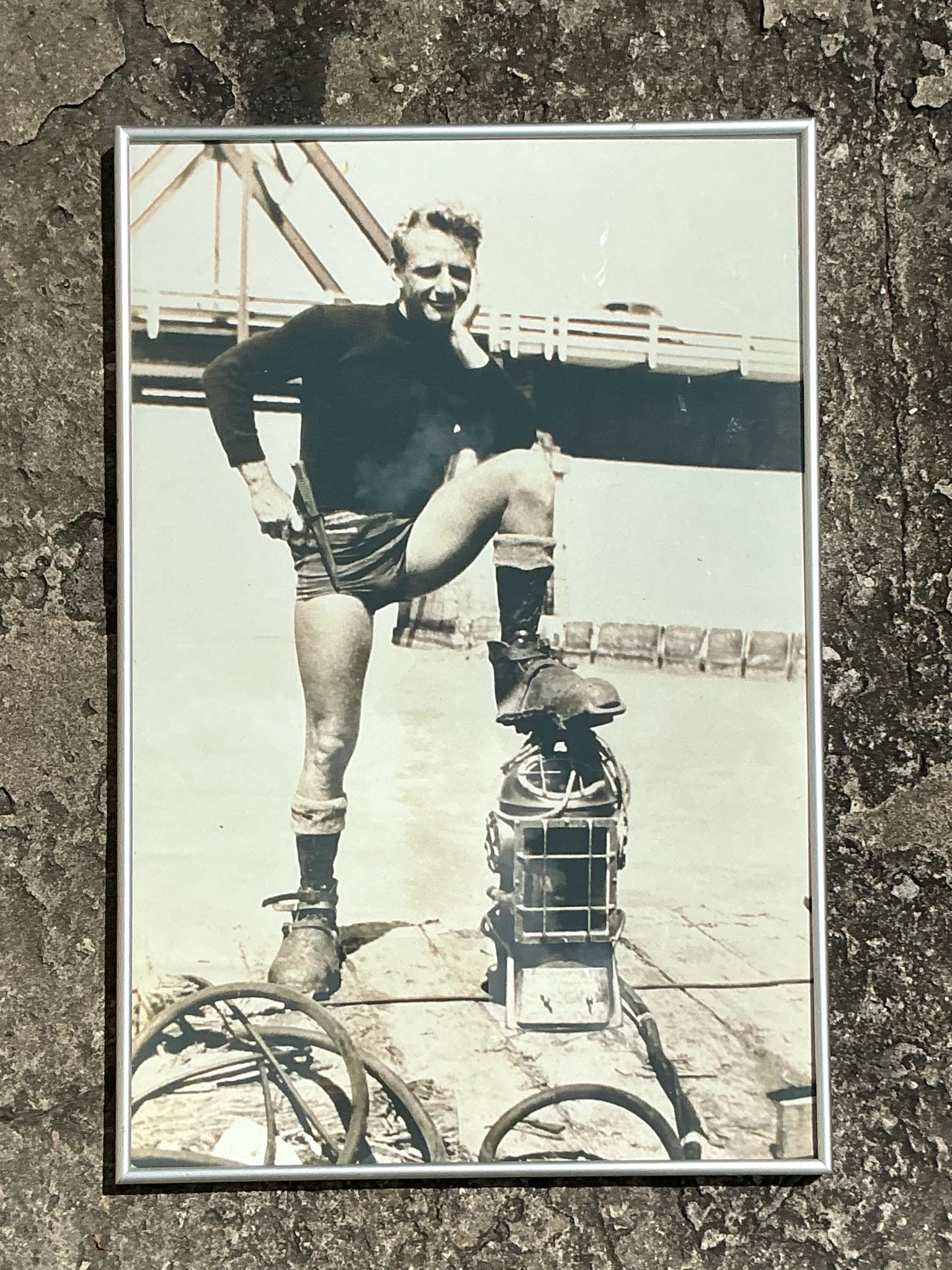 Vintage Boho Original Photograph Of Sailor - Top view