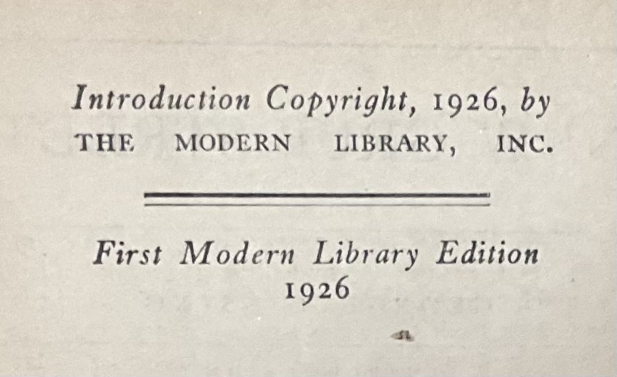 Vintage Regency First Modern Library Edition of New Grub Street - Back view