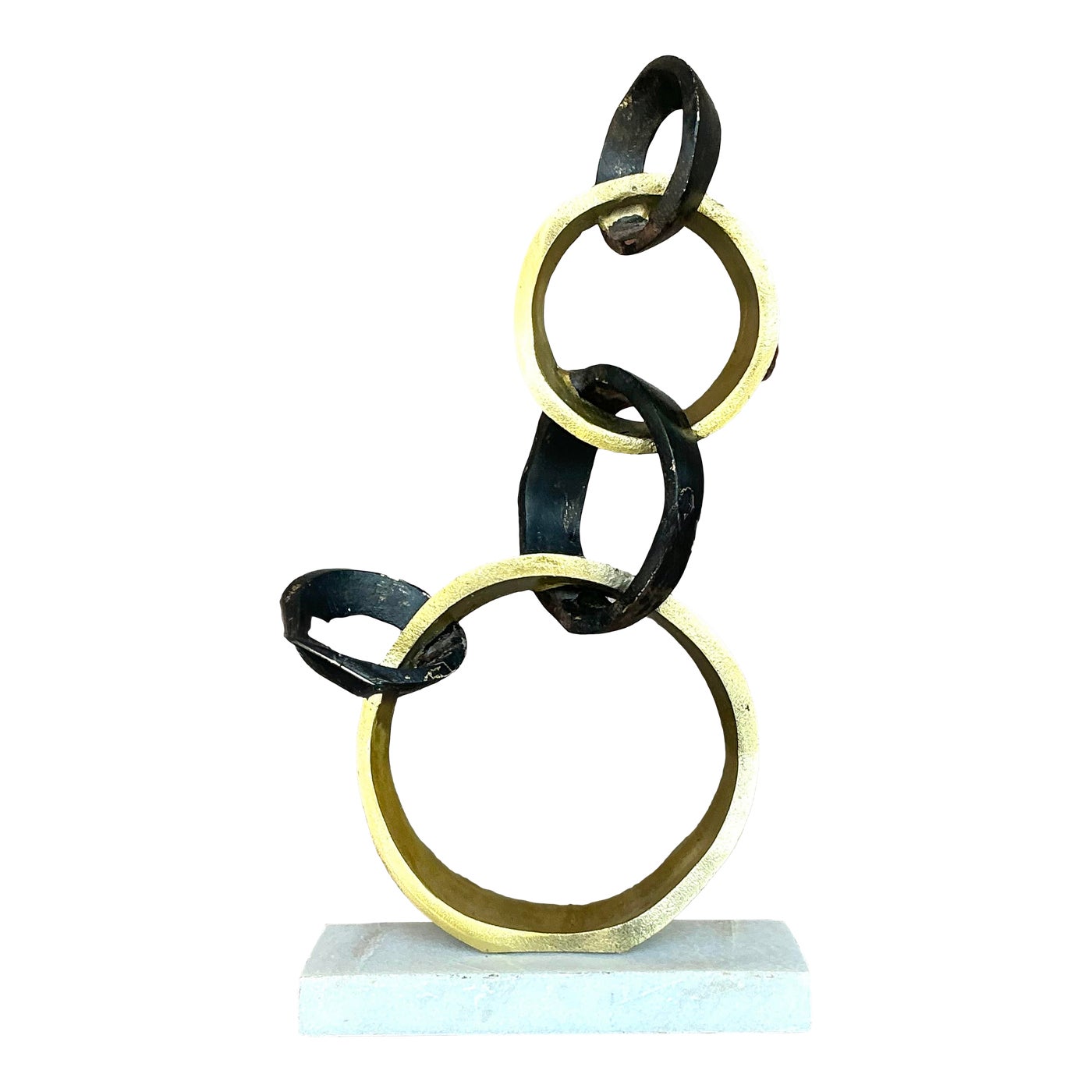 Late 20th Century Vintage Boho Abstract Rings Sculpture