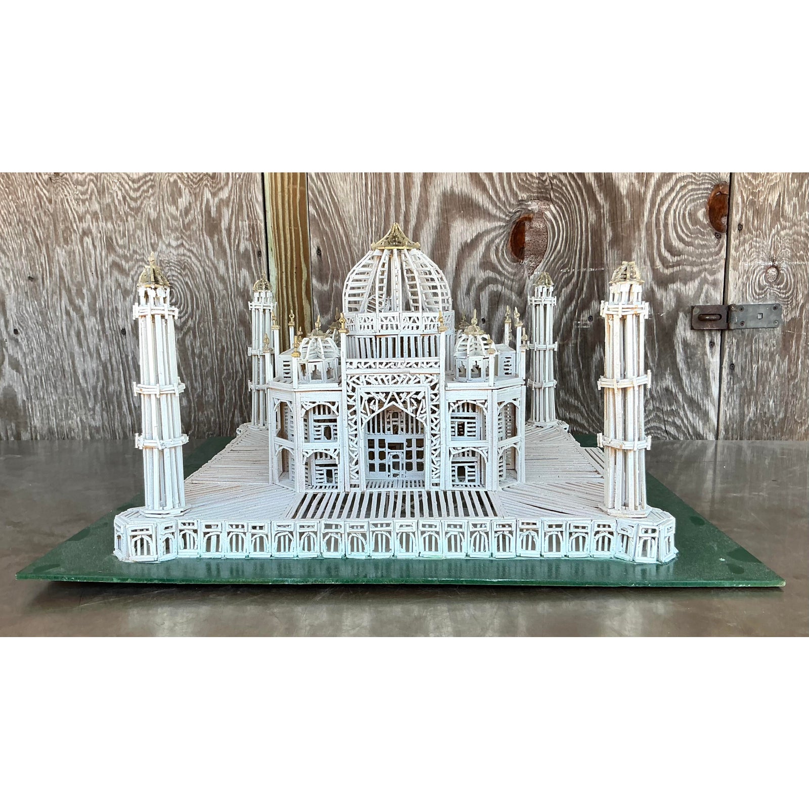 Vintage Boho Architectural Scale Model - Side view