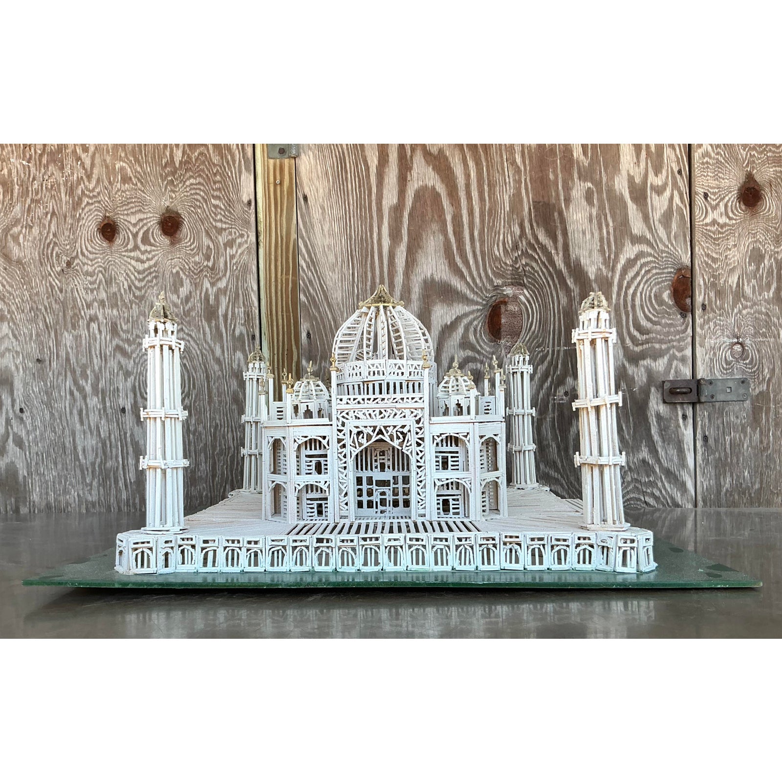 Vintage Boho Architectural Scale Model - Back view