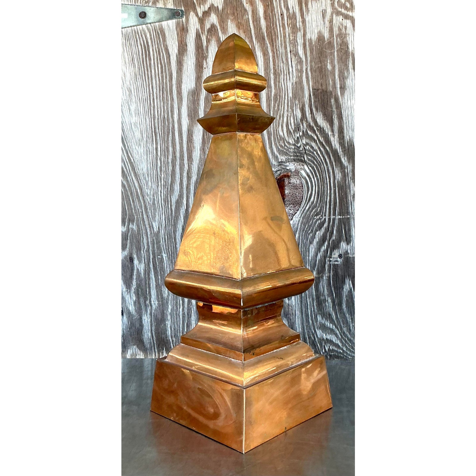 Vintage Boho Copper Spire - Side view