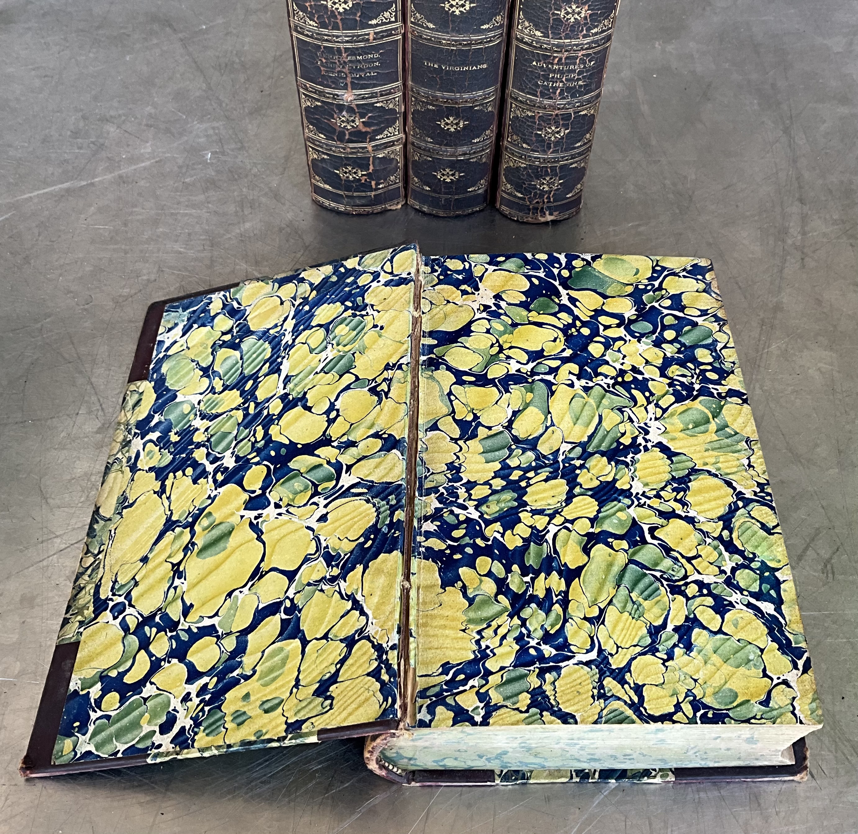 The Works of William Makepeace Thackeray – 8 Volume Set - Top view