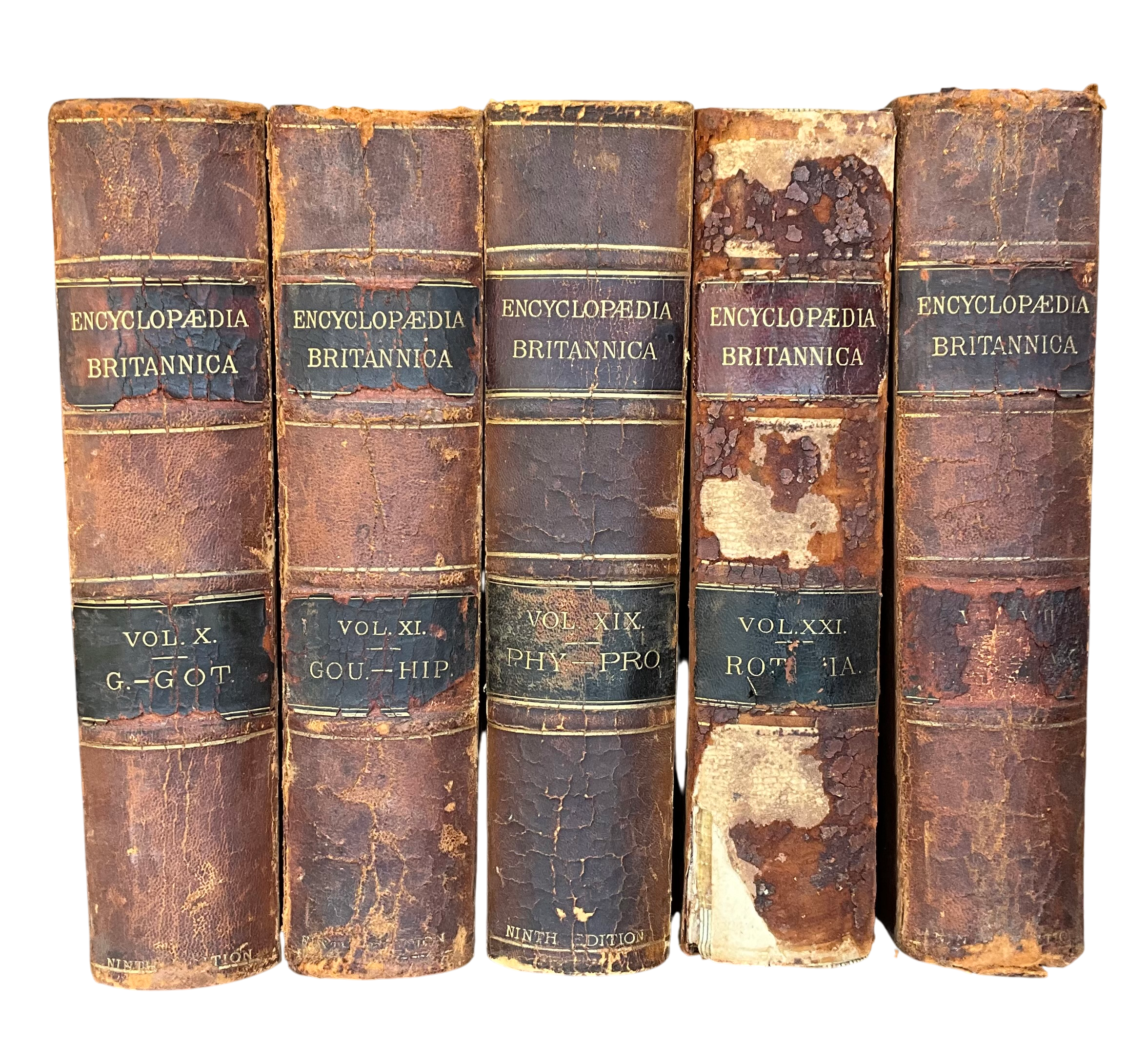 Vintage Encyclopedia Britannica- Set of 5