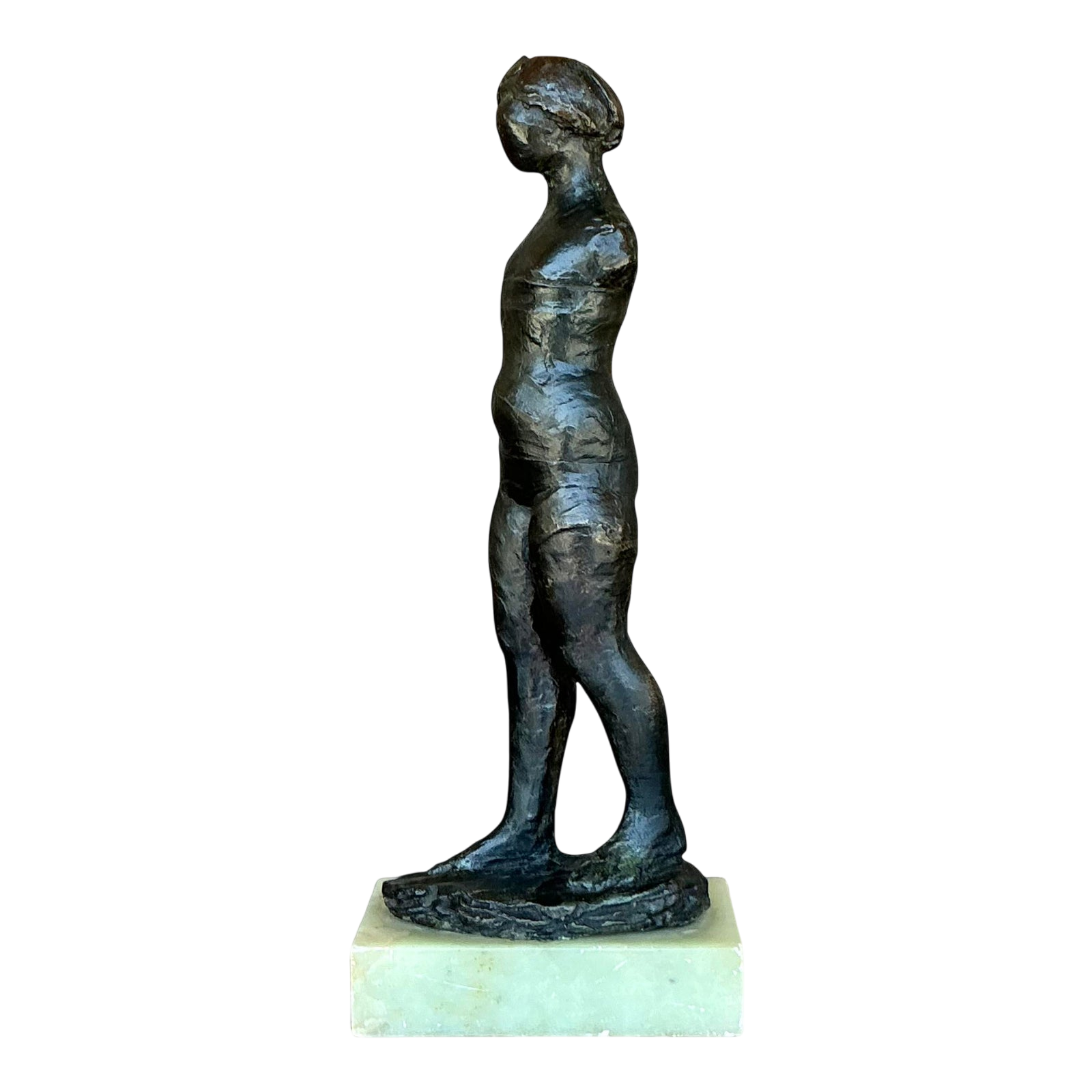 Vintage Boho Bronze Female Figure
