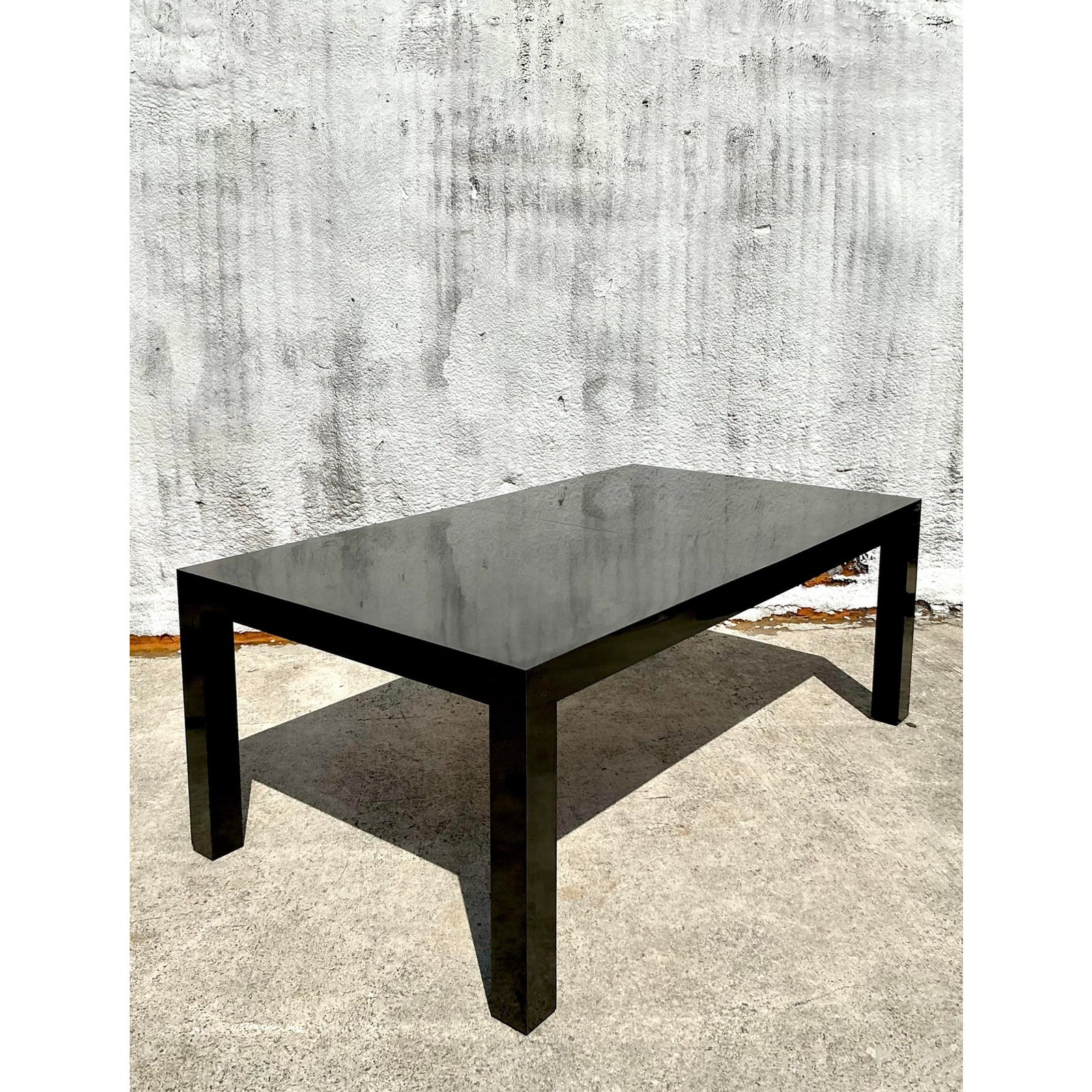 Vintage Boho Laminate Dining Table - Top view