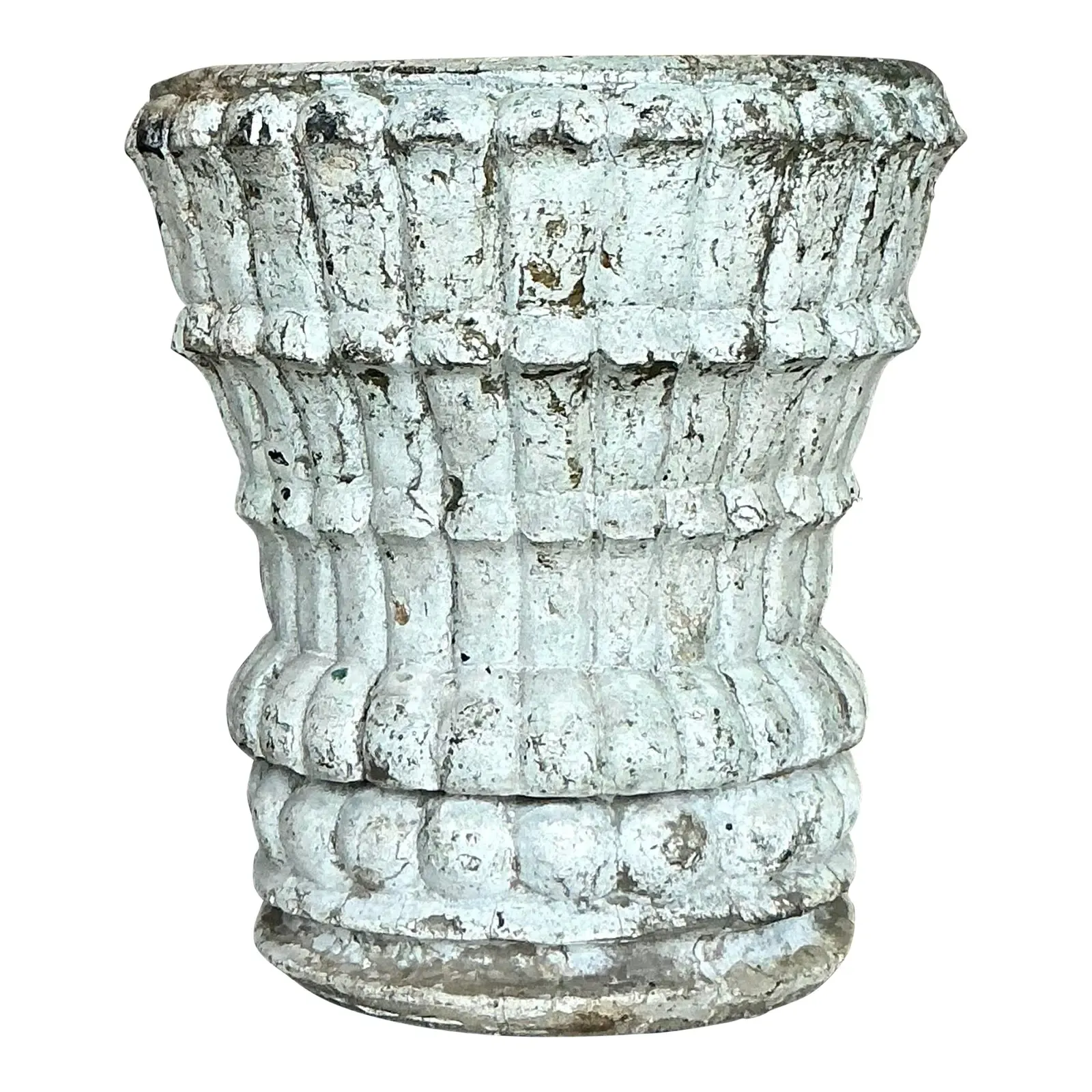 Mid 20th Century Boho Cast Stone Planter