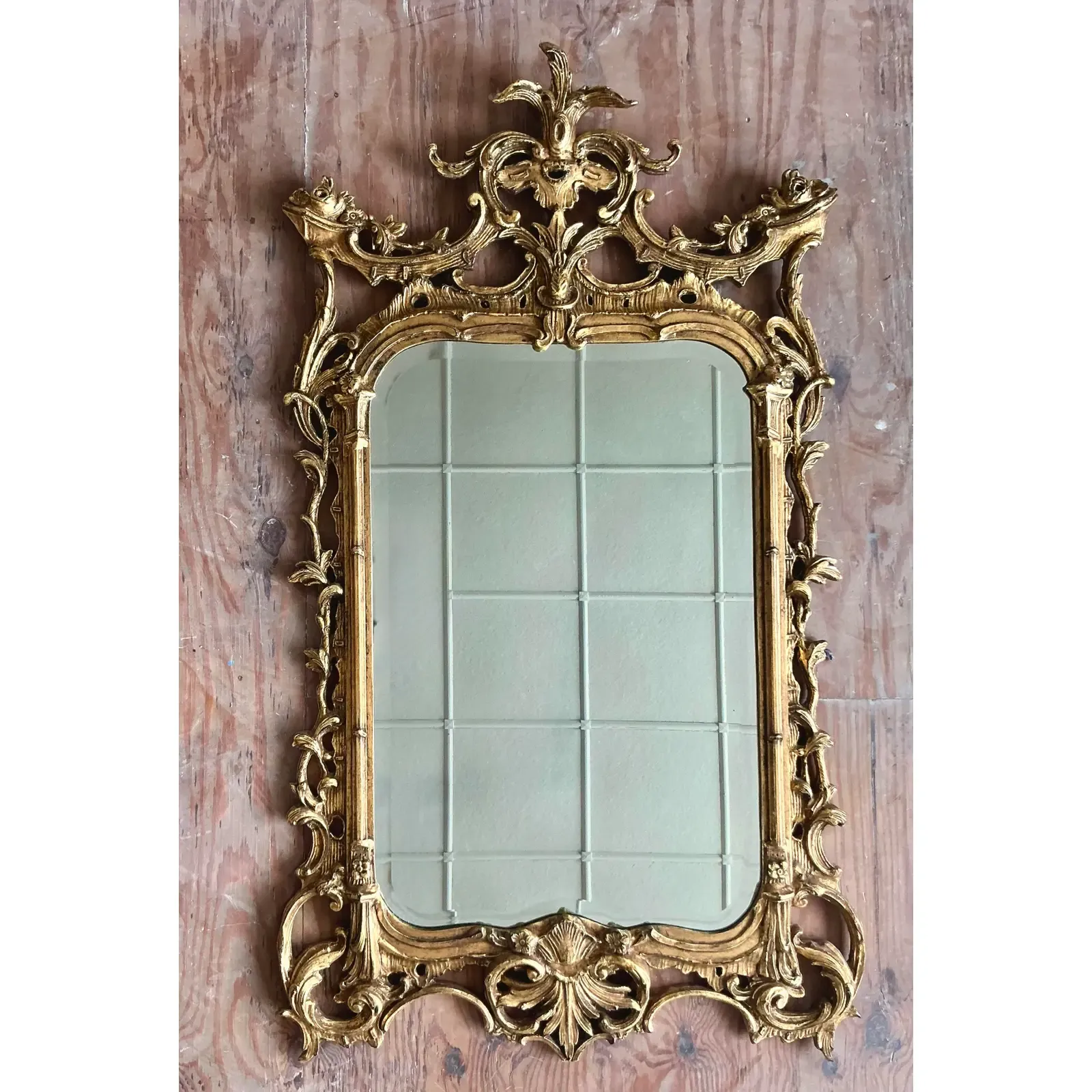 Vintage Regency Gilt Mirror - Back view