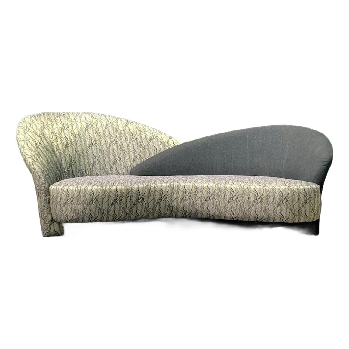 Vintage Postmodern Weiman Preview Biomorphic Sofa