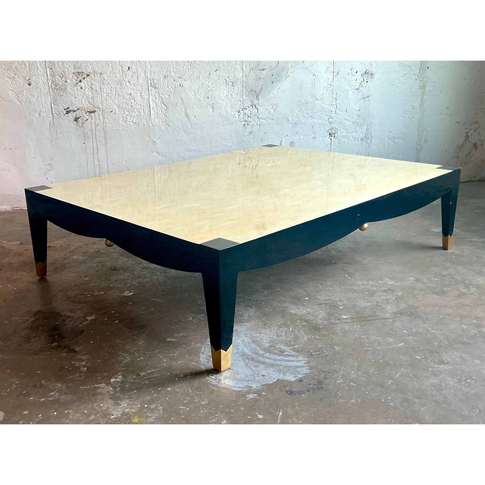 Vintage Boho Monumental Enrique Garcel Bone Coffee Table - Side view