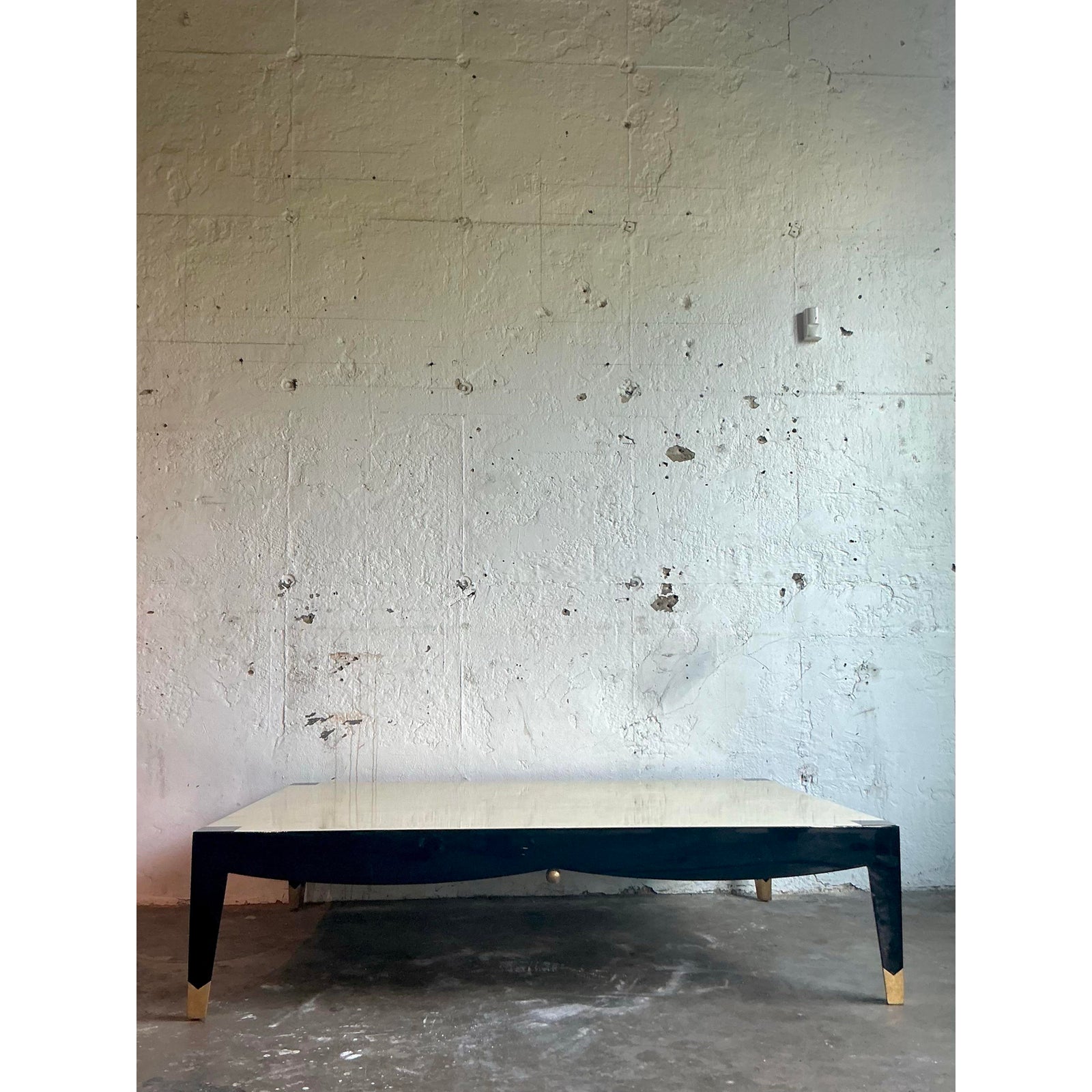 Vintage Boho Monumental Enrique Garcel Bone Coffee Table - Top view