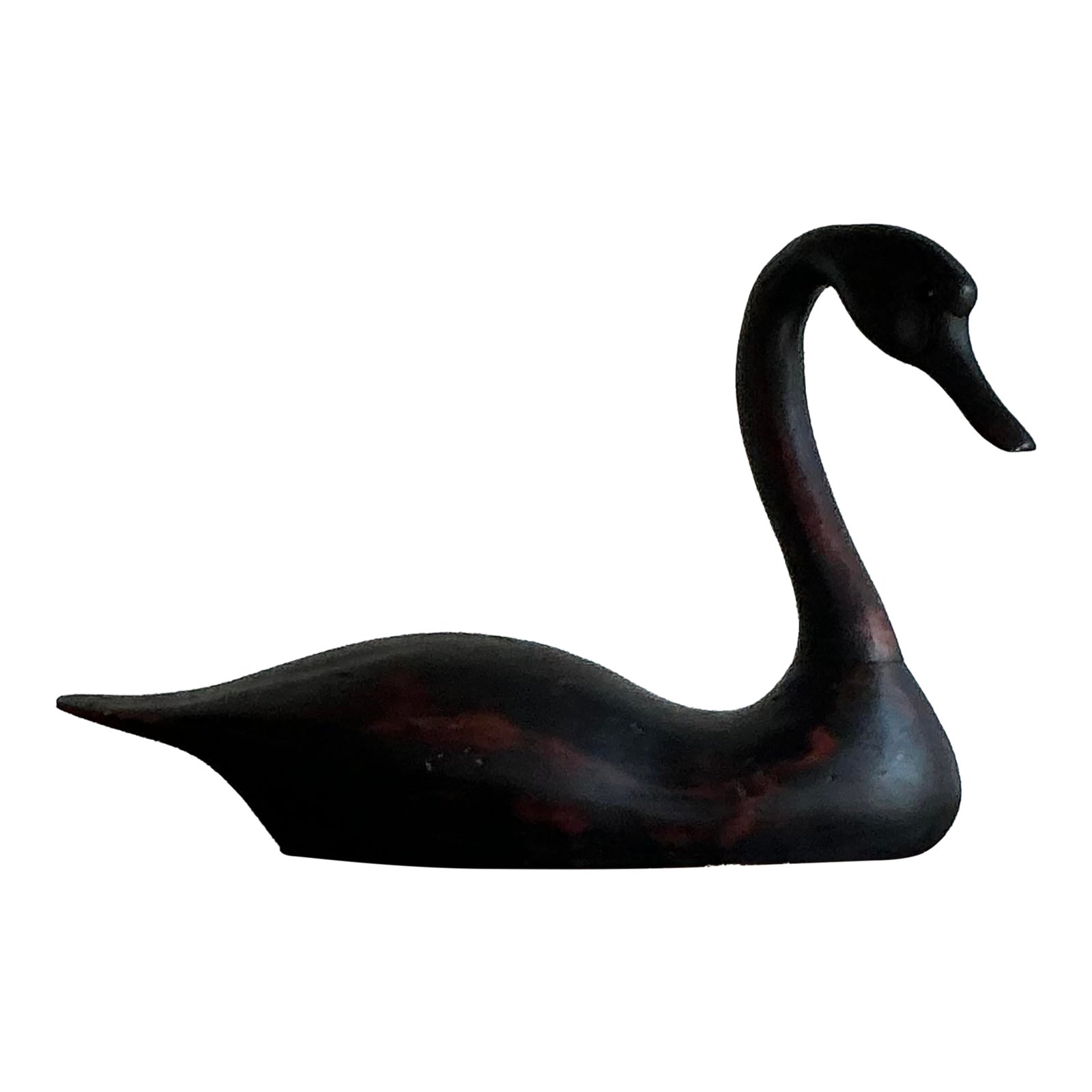 Vintage Boho Life Size Swan Decoy