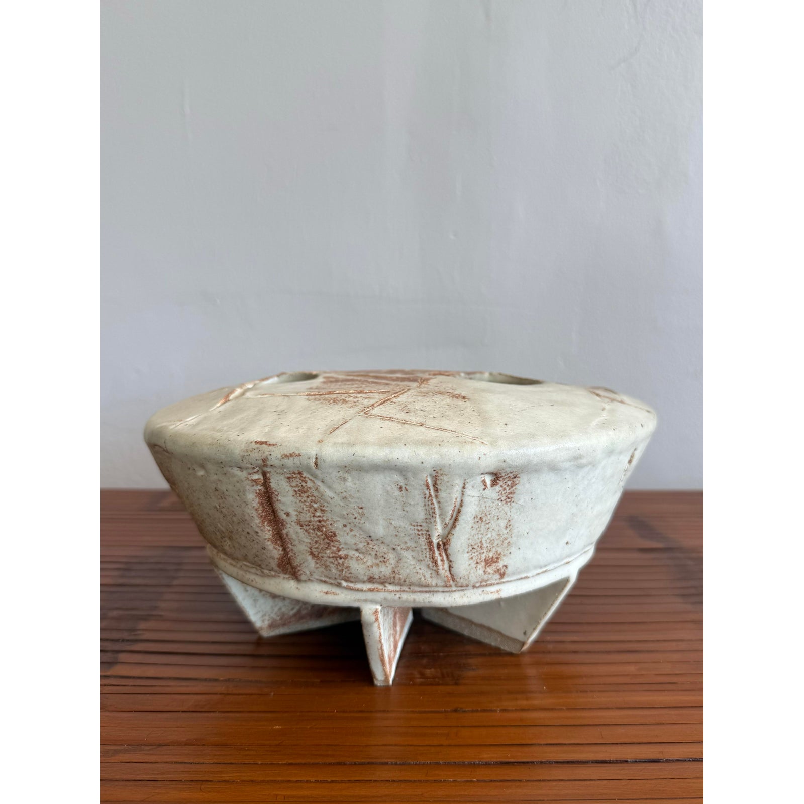 Vintage Boho Organic Modern Vase - Top view