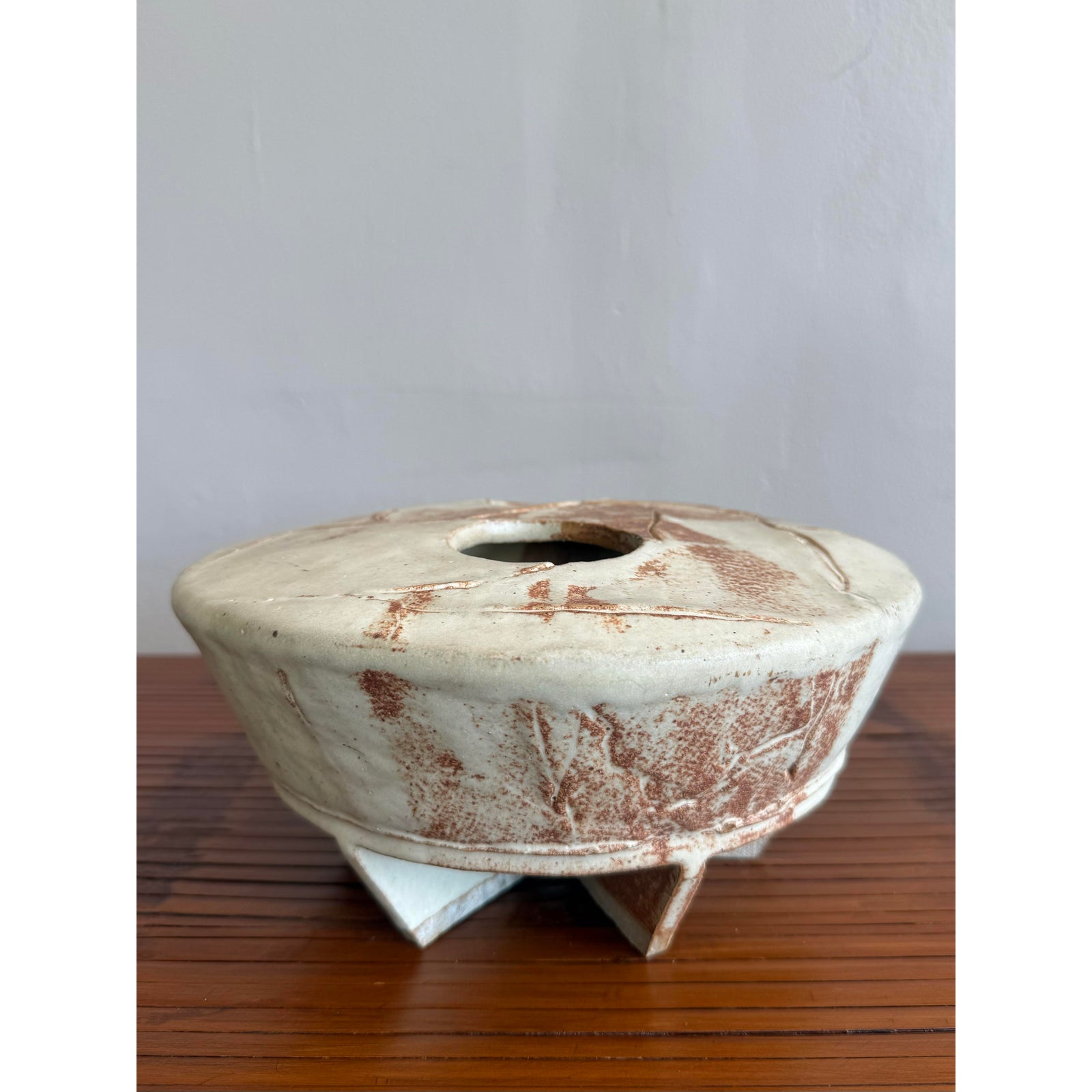 Vintage Boho Organic Modern Vase - Detail view