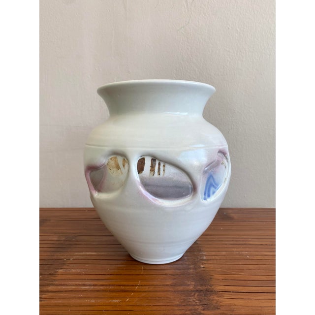 Late 20th Century Boho Studio Pottery Vase - Side view