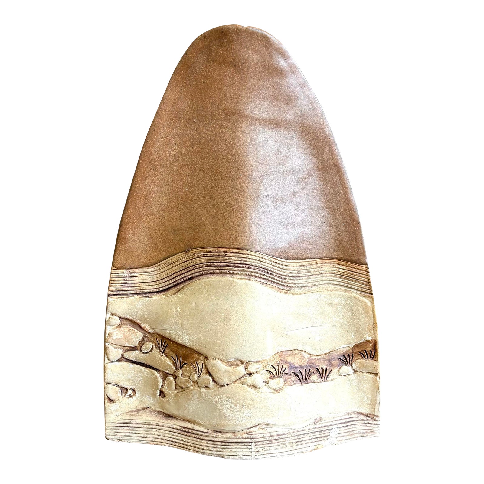 Vintage Boho Rustic Studio Pottery Vase