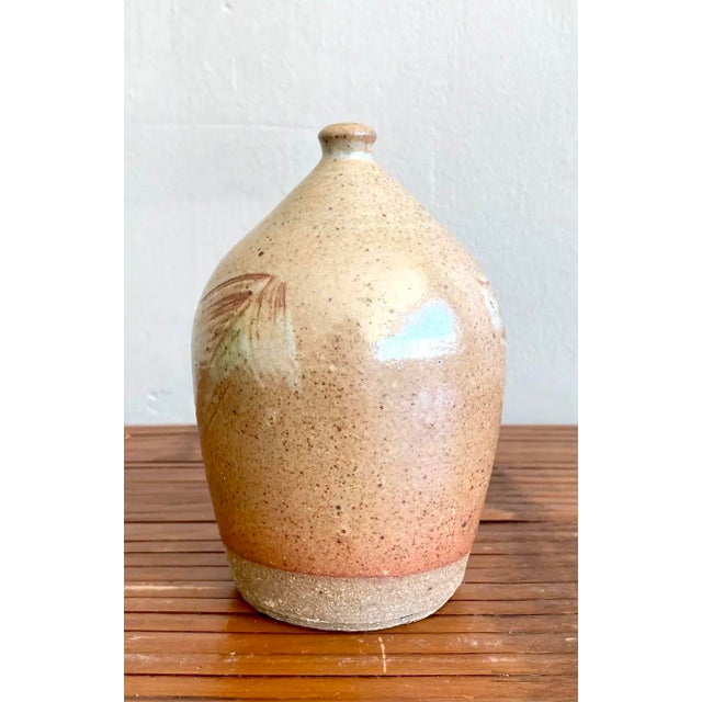 Vintage Boho Studio Pottery Vase - Detail view