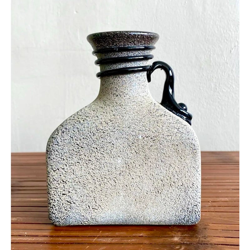 Vintage Boho Studio Pottery Vase - Side view