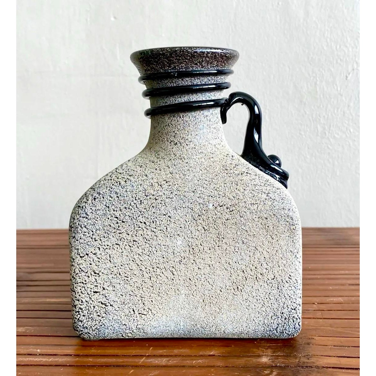 Vintage Boho Studio Pottery Vase - Detail view