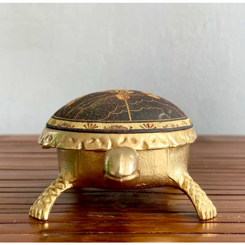 Vintage Spanish Don Quixote Turtle Bell - Side view