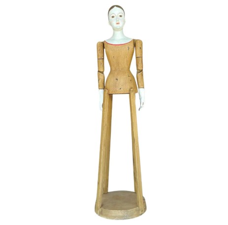 Vintage Boho Santos Crèche Cage Doll
